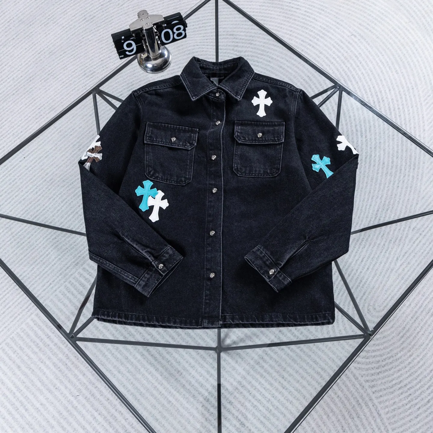 Chrome Hearts Cross Patch Denim Jacket D18022603 — view 2
