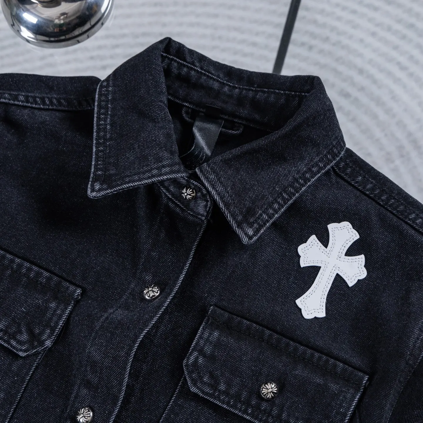 Chrome Hearts Cross Patch Denim Jacket D18022603 — view 4