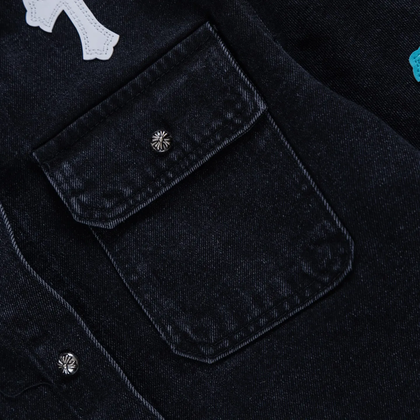 Chrome Hearts Cross Patch Denim Jacket D18022603 — view 5