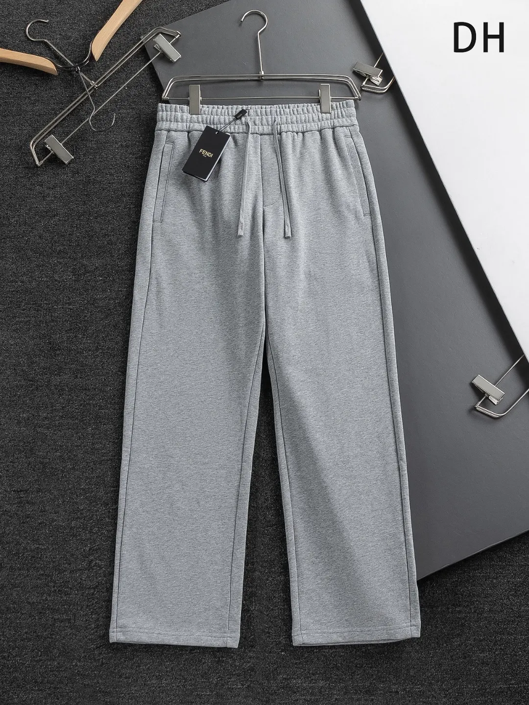 Logo-Embroidered Straight-Leg Trousers D18022819