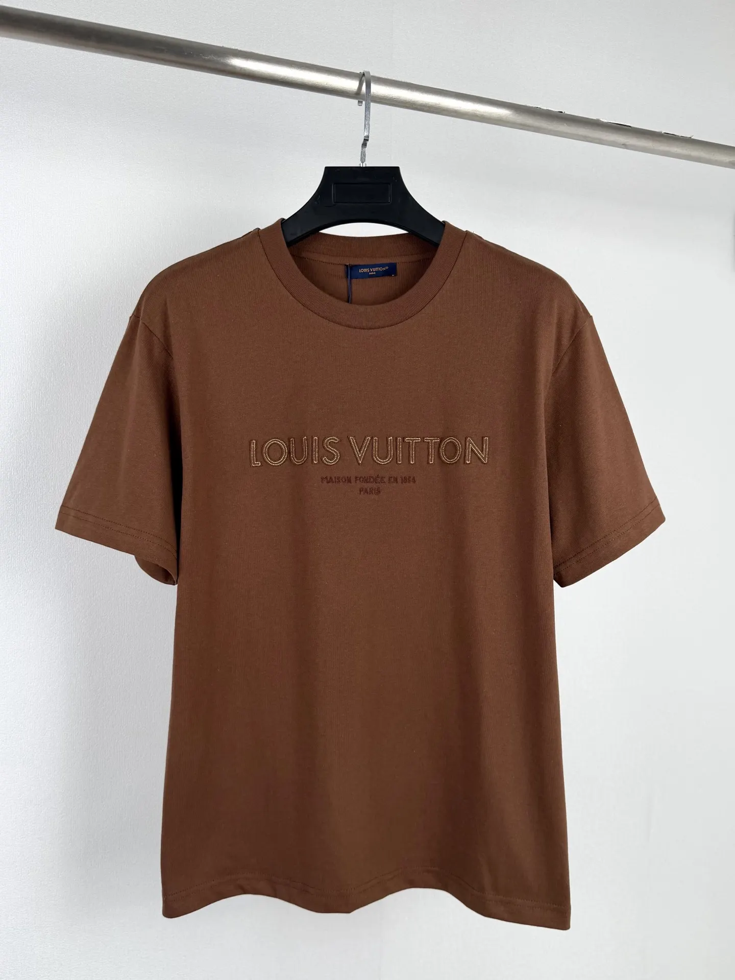 Embroidered Felt Logo Cotton T-Shirt D18020031