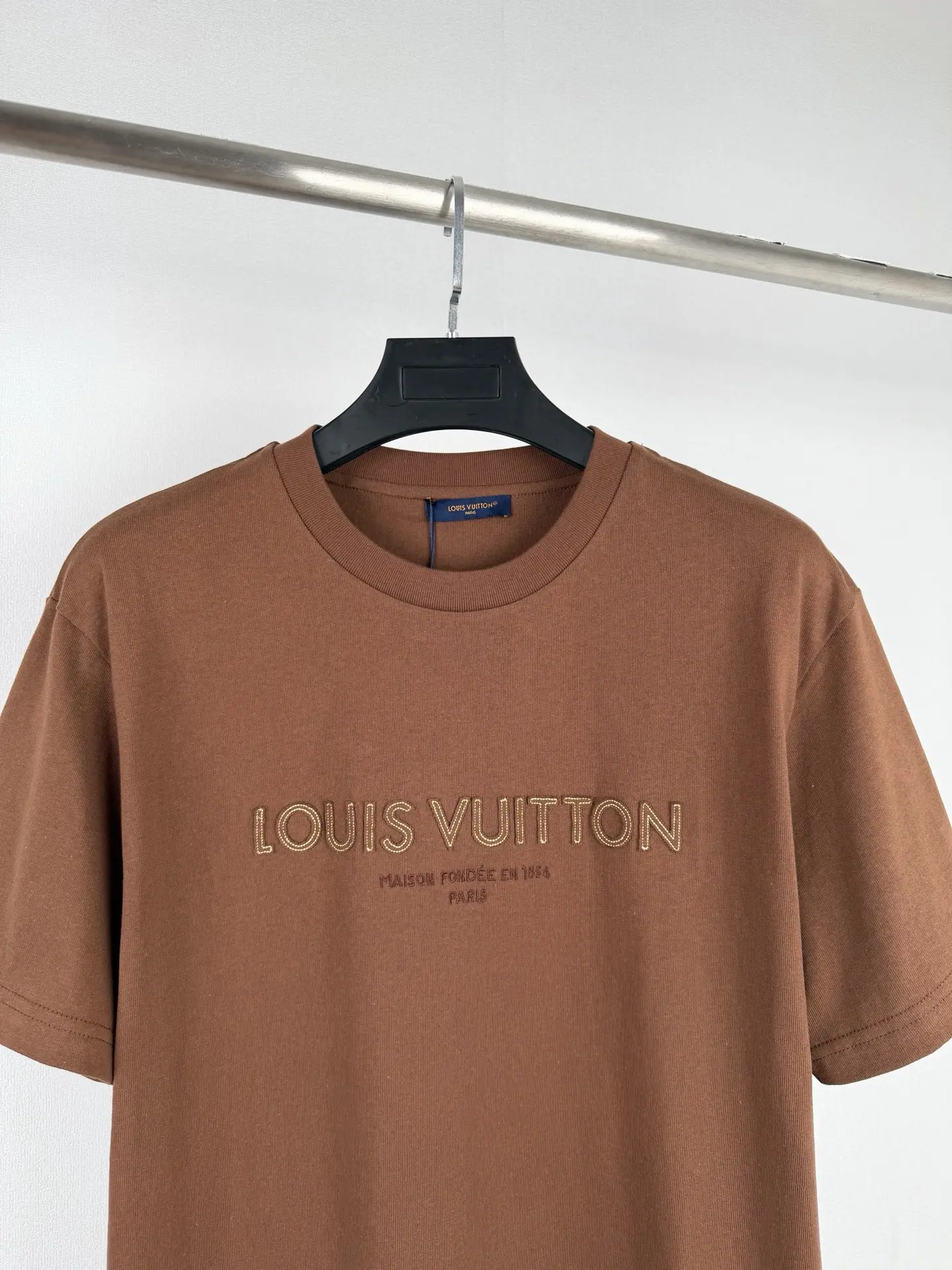 Embroidered Felt Logo Cotton T-Shirt D18020031 — view 2