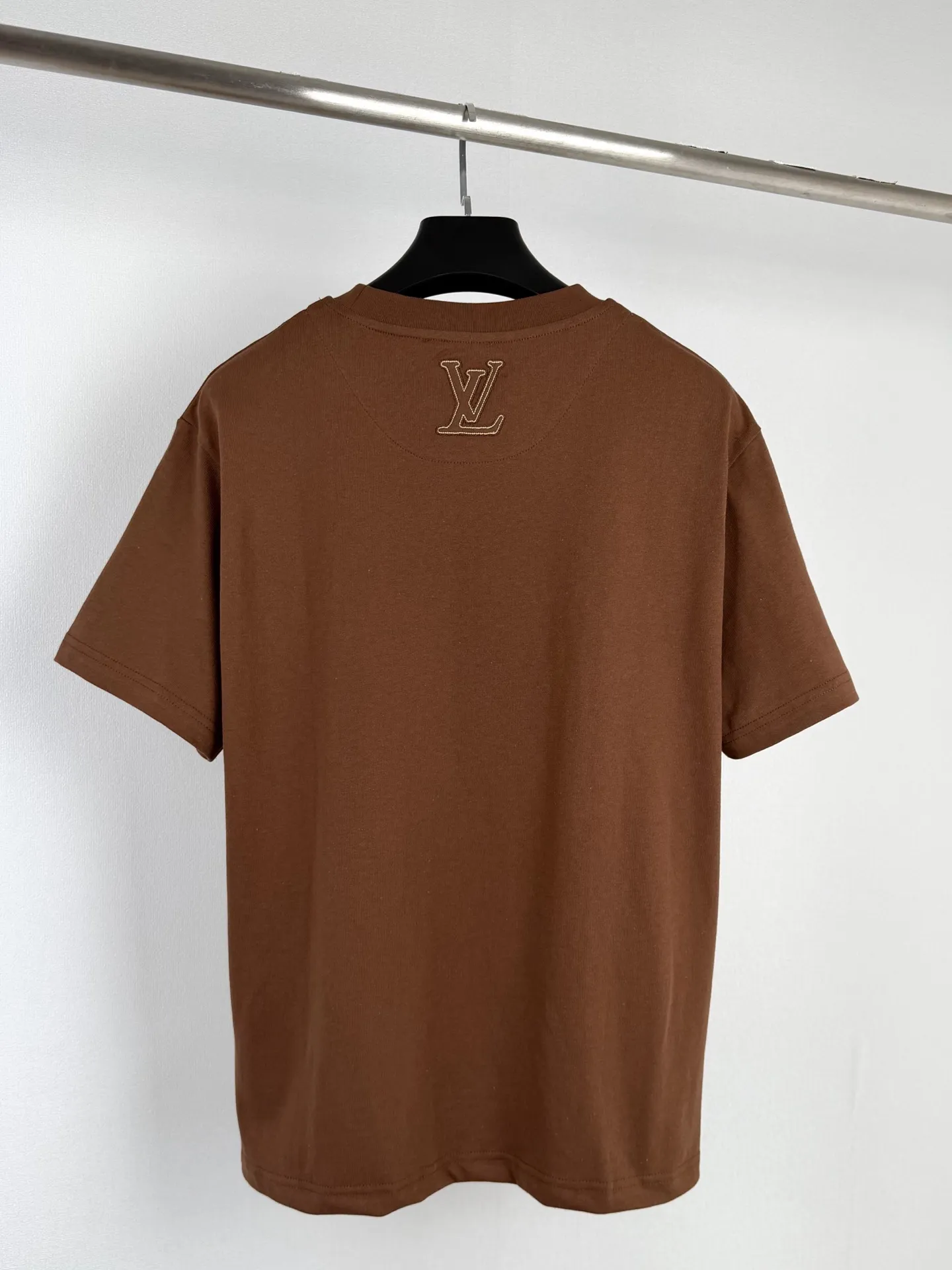 Embroidered Felt Logo Cotton T-Shirt D18020031 — view 3