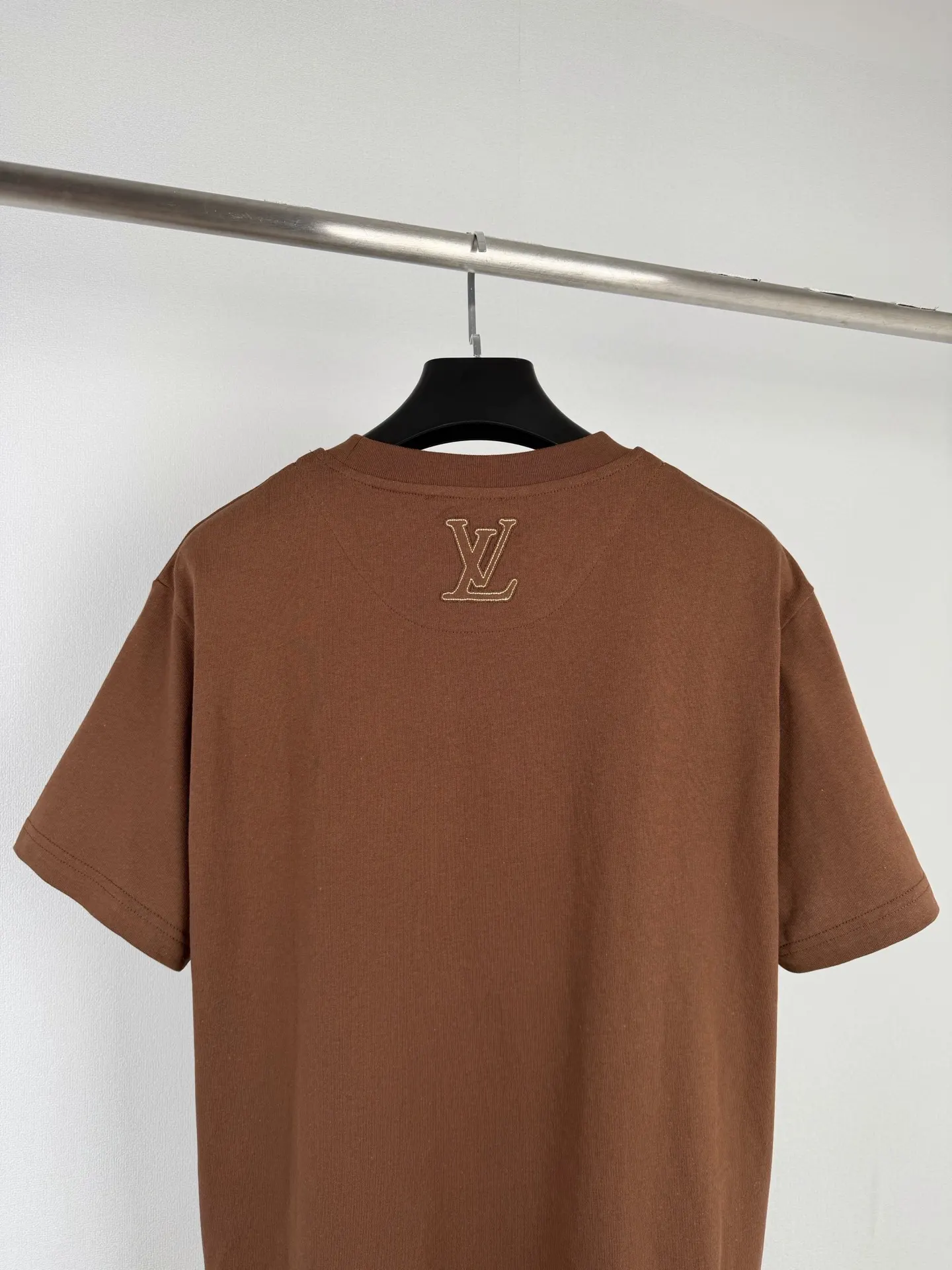 Embroidered Felt Logo Cotton T-Shirt D18020031 — view 4