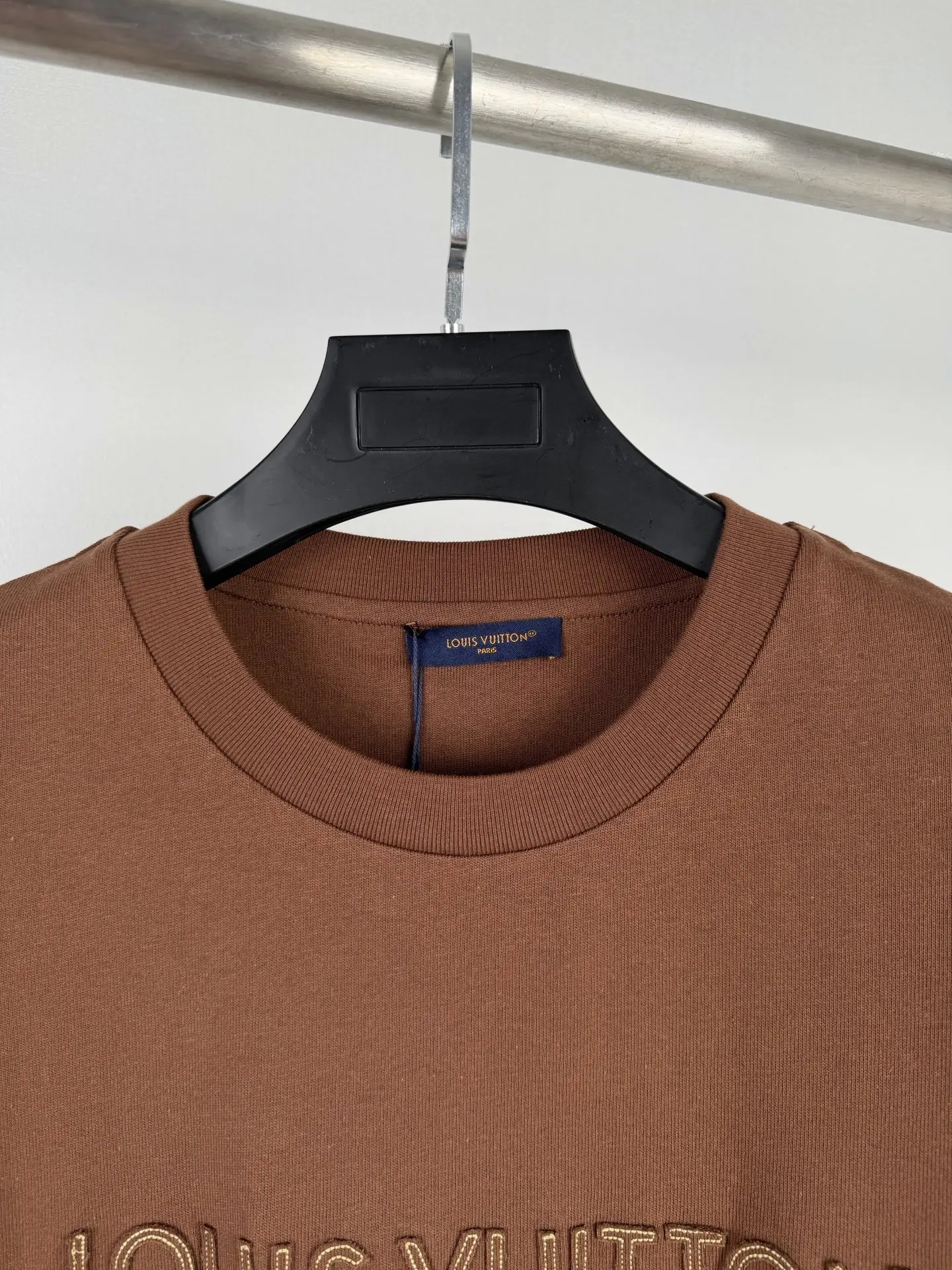 Embroidered Felt Logo Cotton T-Shirt D18020031 — view 5
