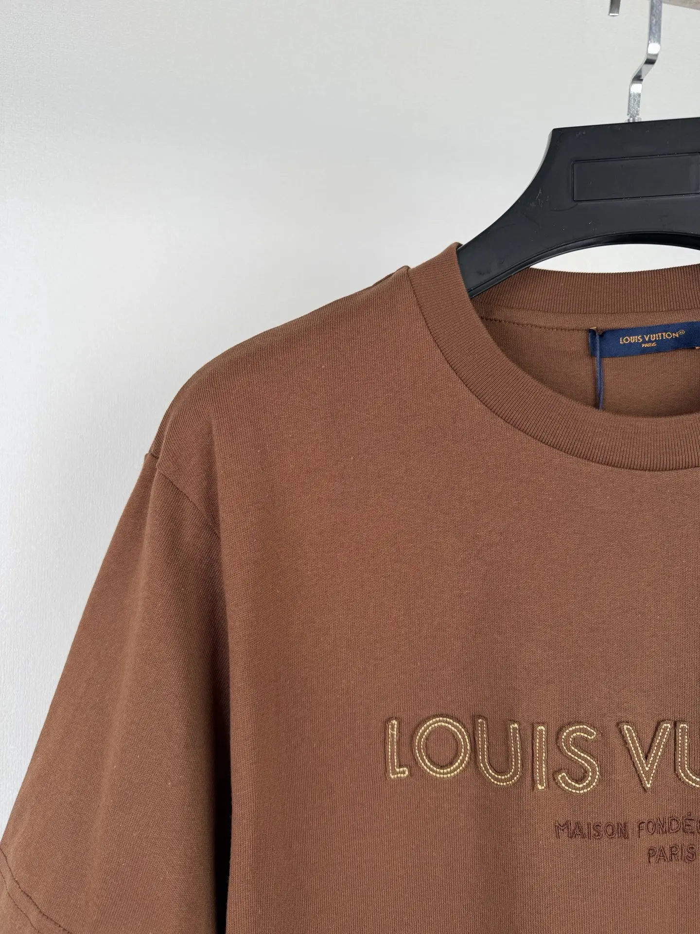 Embroidered Felt Logo Cotton T-Shirt D18020031 — view 7