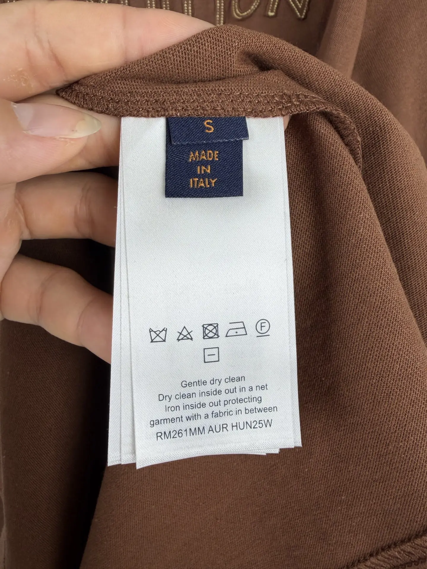 Embroidered Felt Logo Cotton T-Shirt D18020031 — view 12