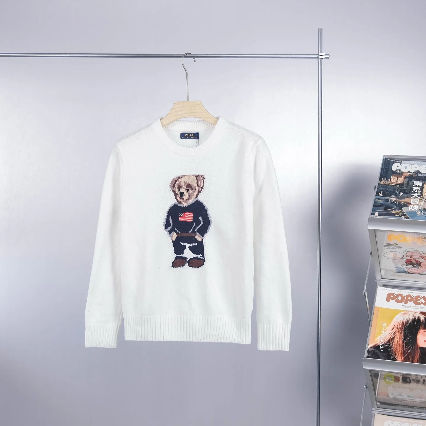 Polo Bear Cotton-Linen Sweater D18021784 — view 2