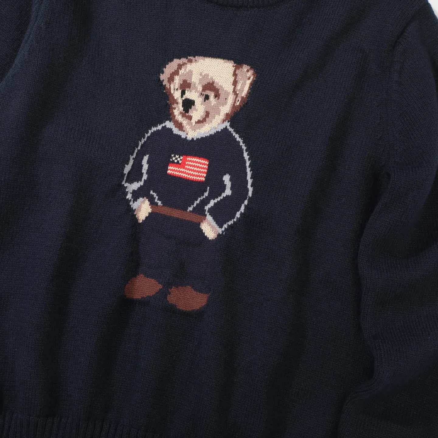 Polo Bear Cotton-Linen Intarsia Sweater D18021785 — view 6