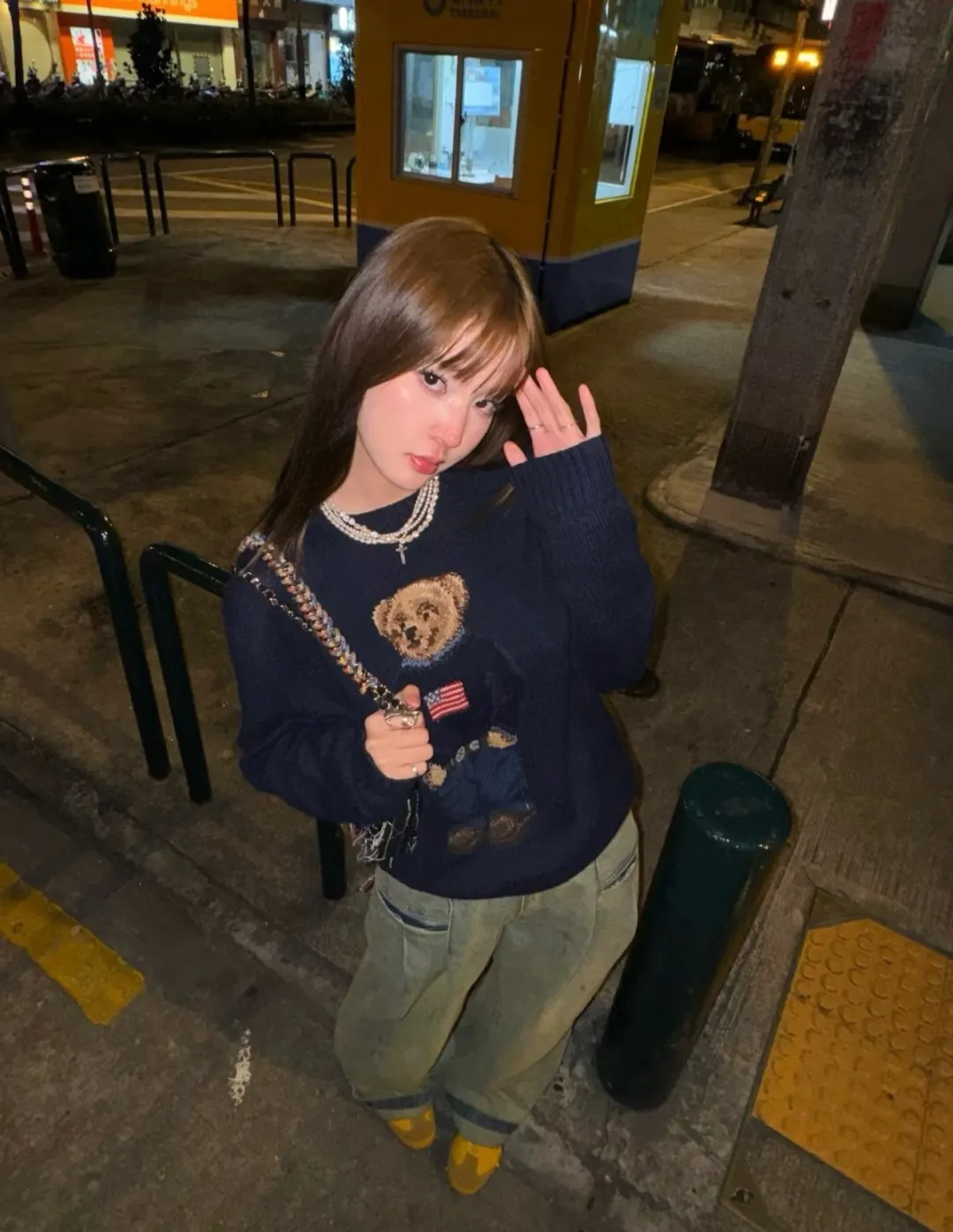 Polo Bear Cotton-Linen Sweater D18021786 — view 2