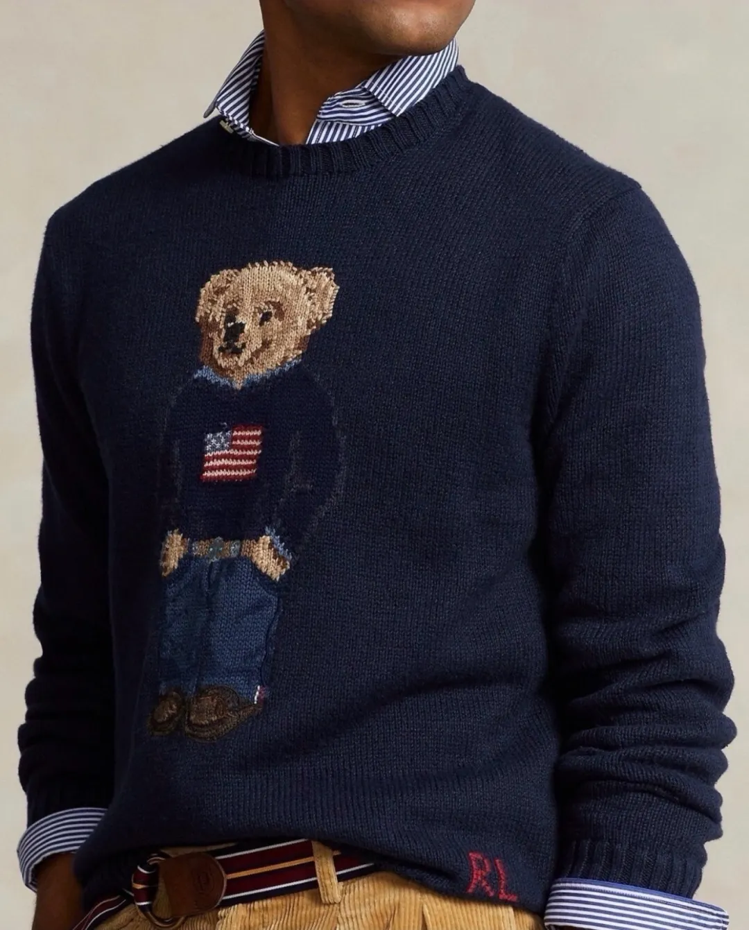 Polo Bear Cotton-Linen Sweater D18021786 — view 8