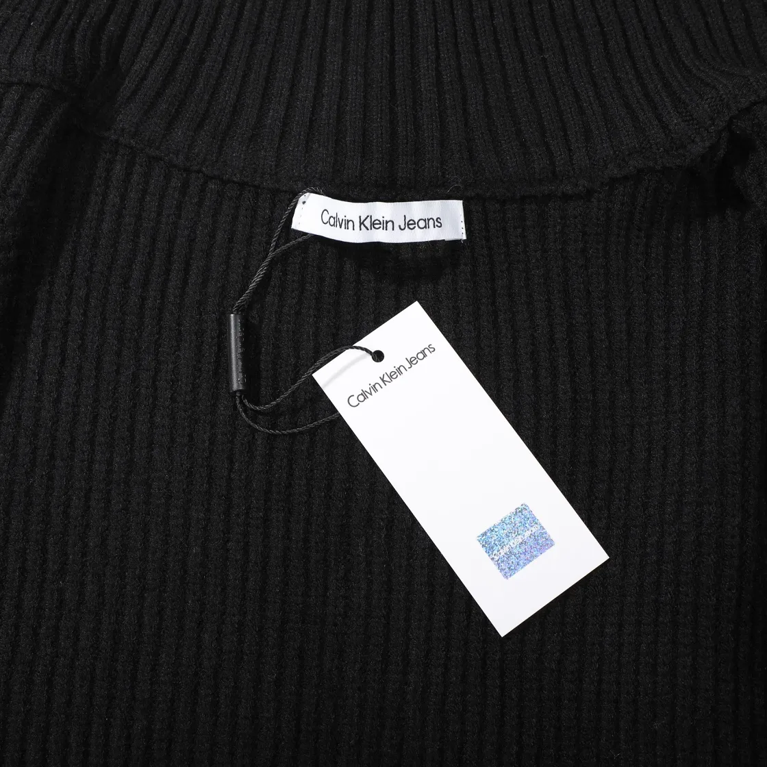 Logo Embroidered Zip-Up Ribbed Cardigan D18021789 — view 6