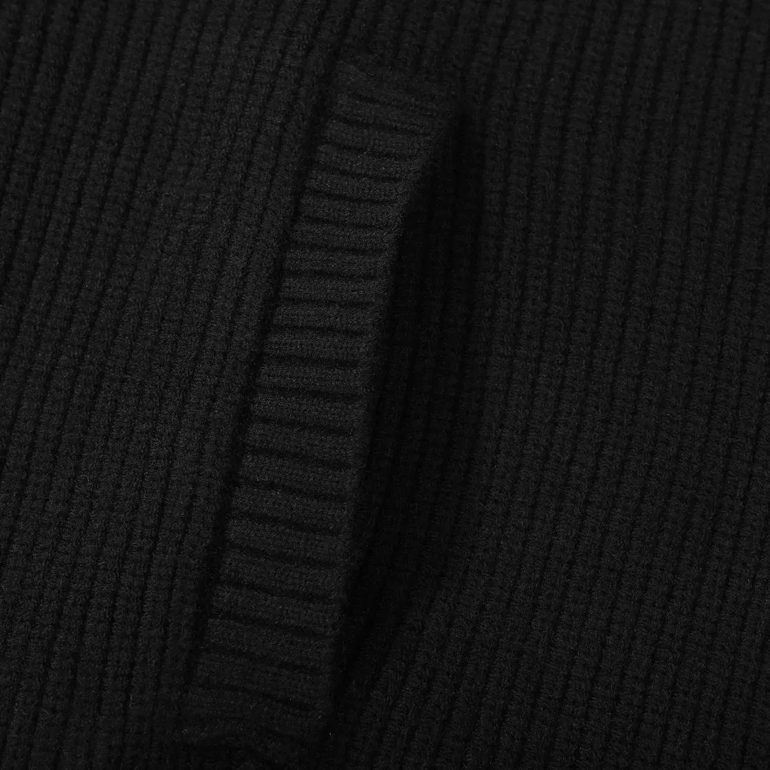 Logo Embroidered Zip-Up Ribbed Cardigan D18021789 — view 8