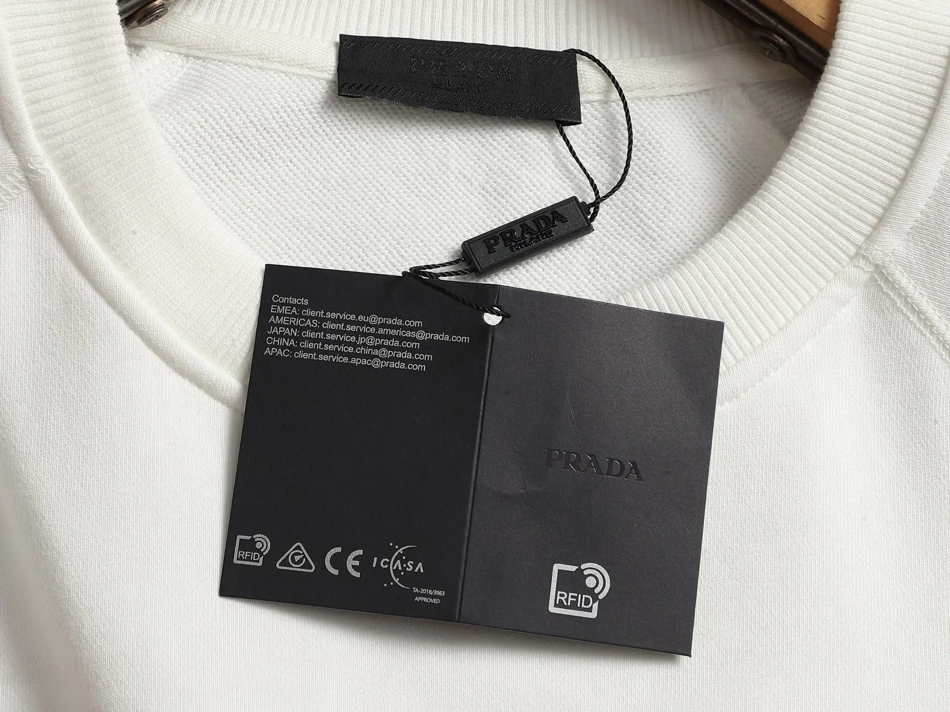 Logo-Embroidered Cotton-Blend Sweatshirt D18520203 — view 5