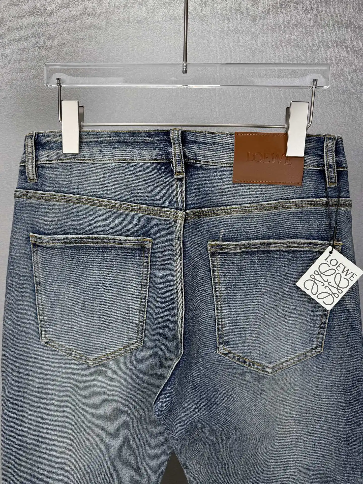 Anagram Embroidered Flared Jeans D18521400 — view 9