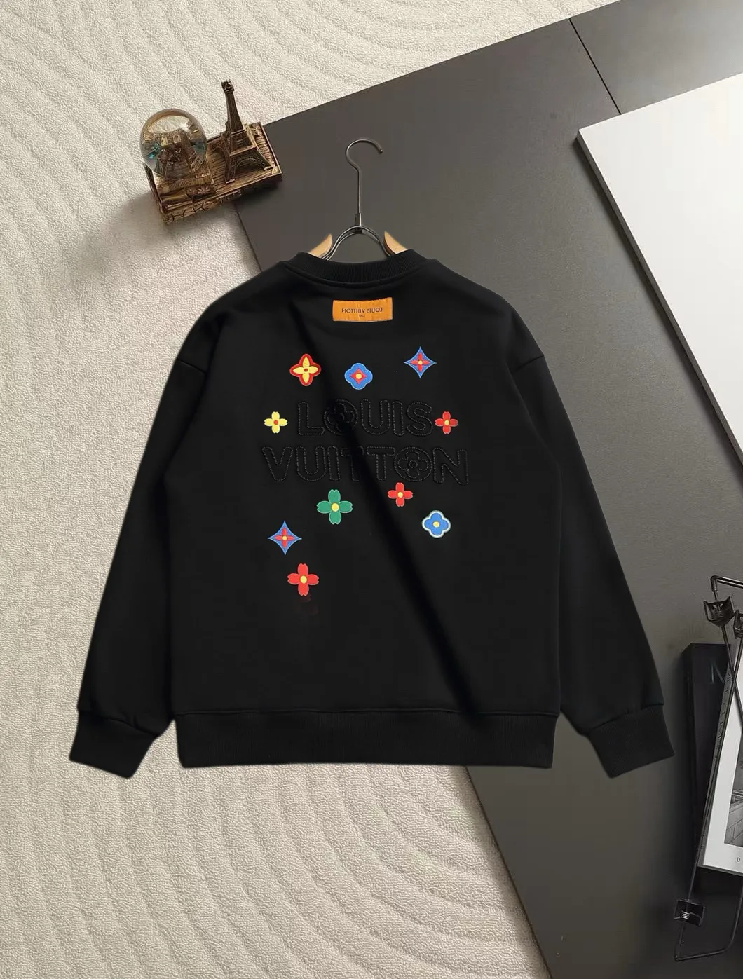 Logo Embroidered Crew-Neck Sweatshirt D18520201 — view 3