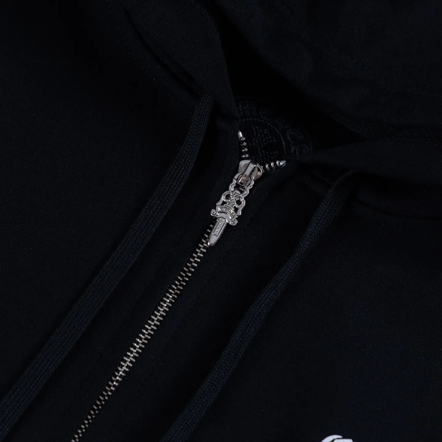 Logo-Print Zip-Up Cotton Hoodie D18521444 — view 5
