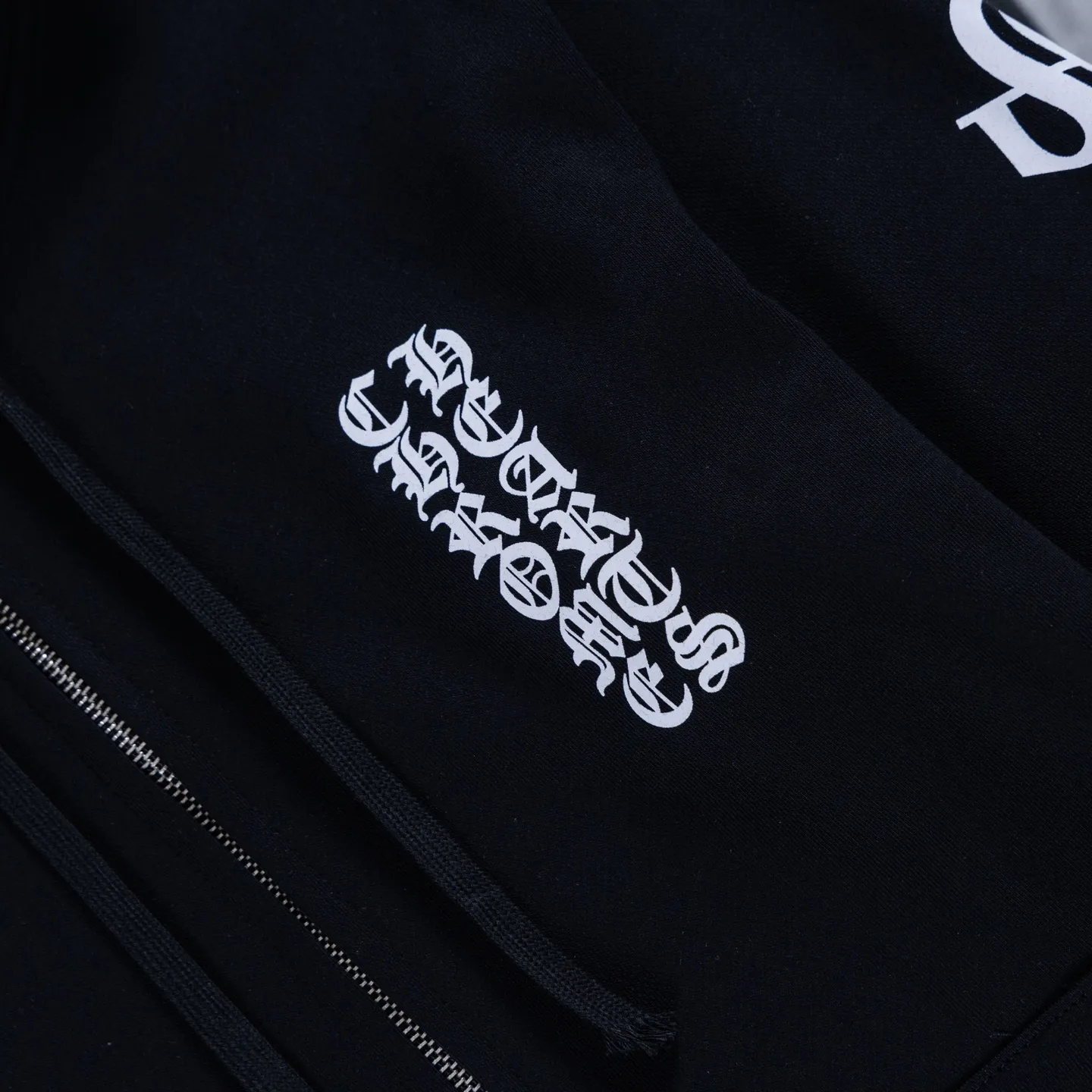 Logo-Print Zip-Up Cotton Hoodie D18521444 — view 6