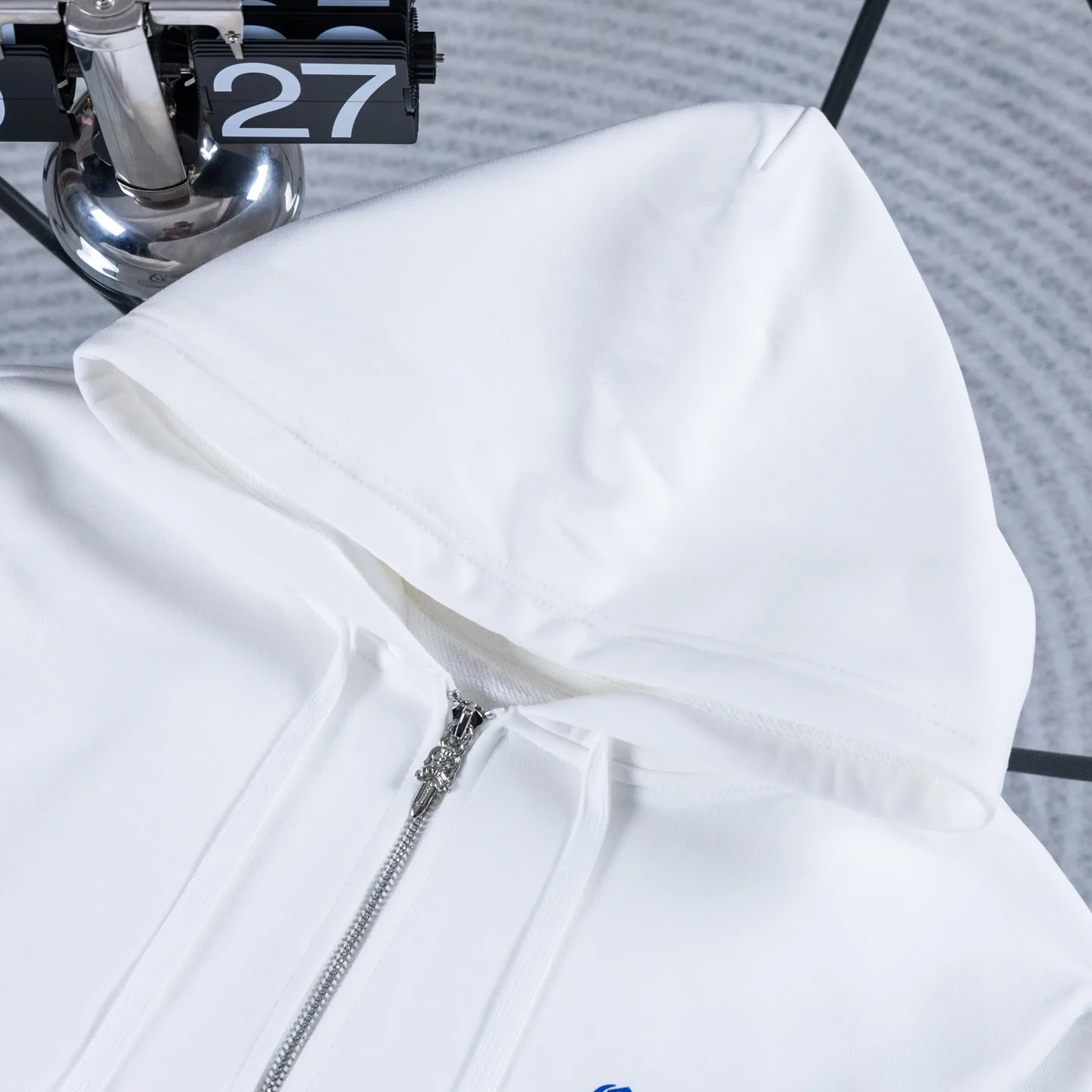 Logo-Print Zip-Up Cotton Hoodie D18521445 — view 6