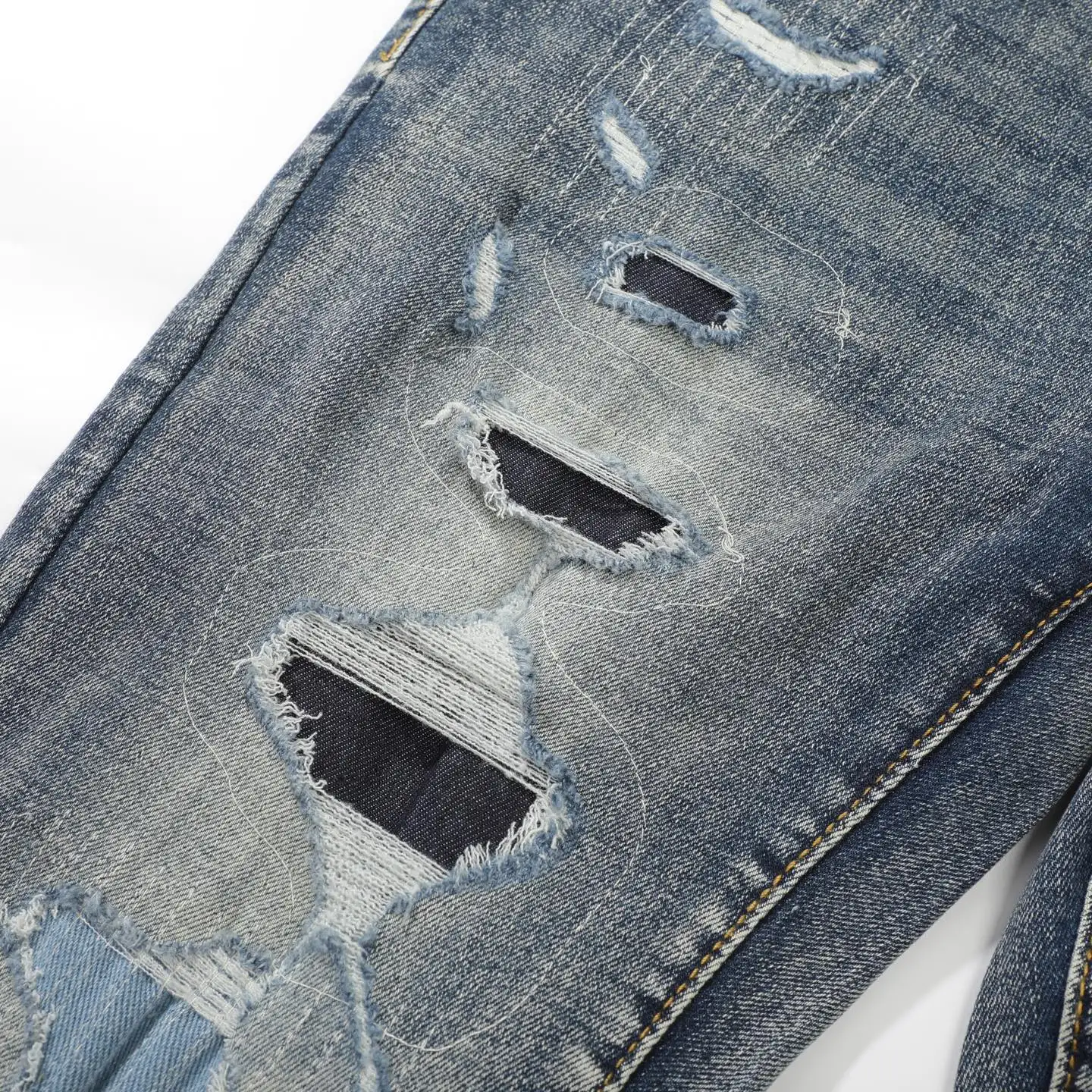 Purple Brand Distressed Flare-Leg Jeans D18521800 — view 9