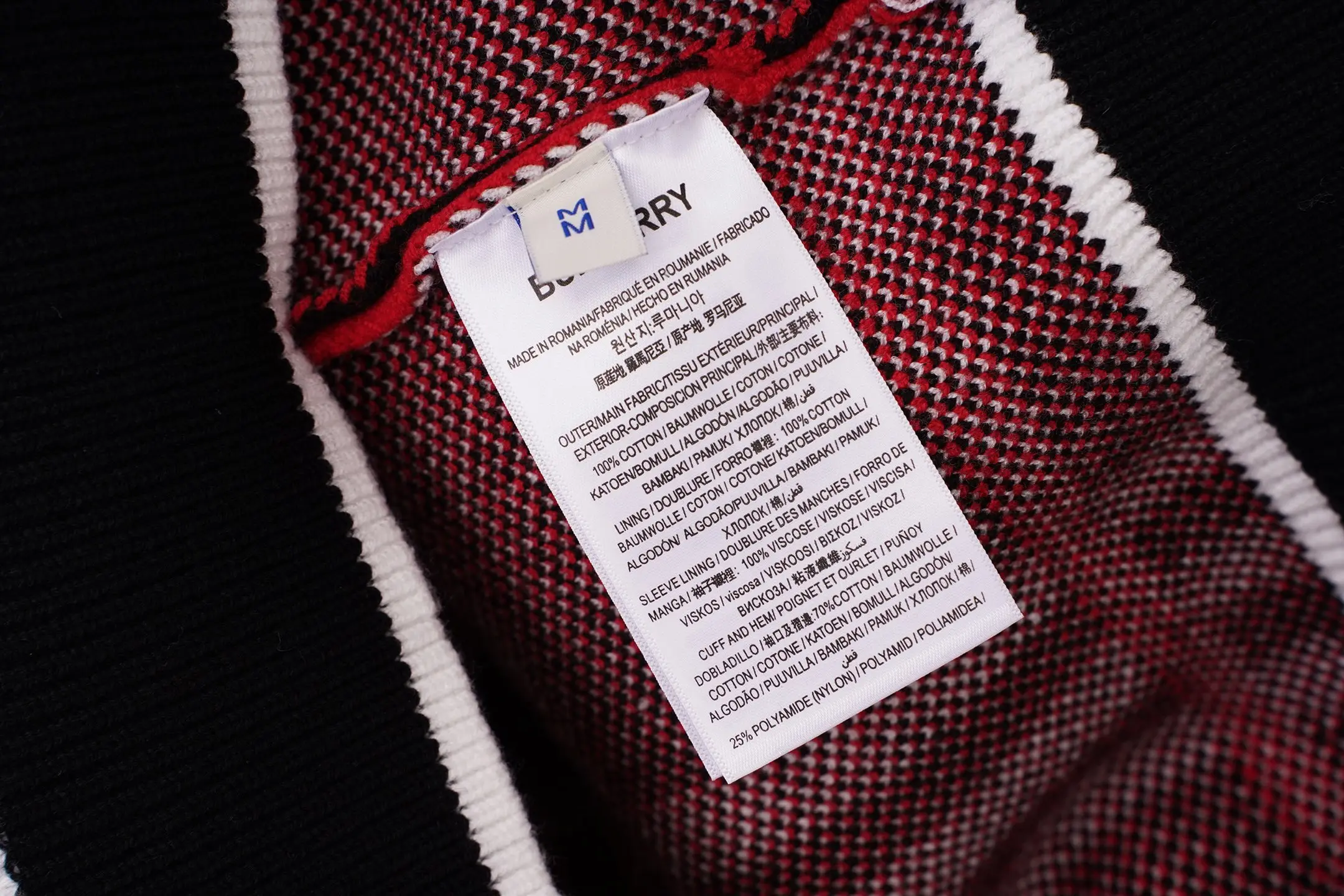 Check Intarsia Wool and Mohair-Blend Sweater D19019809 — view 12