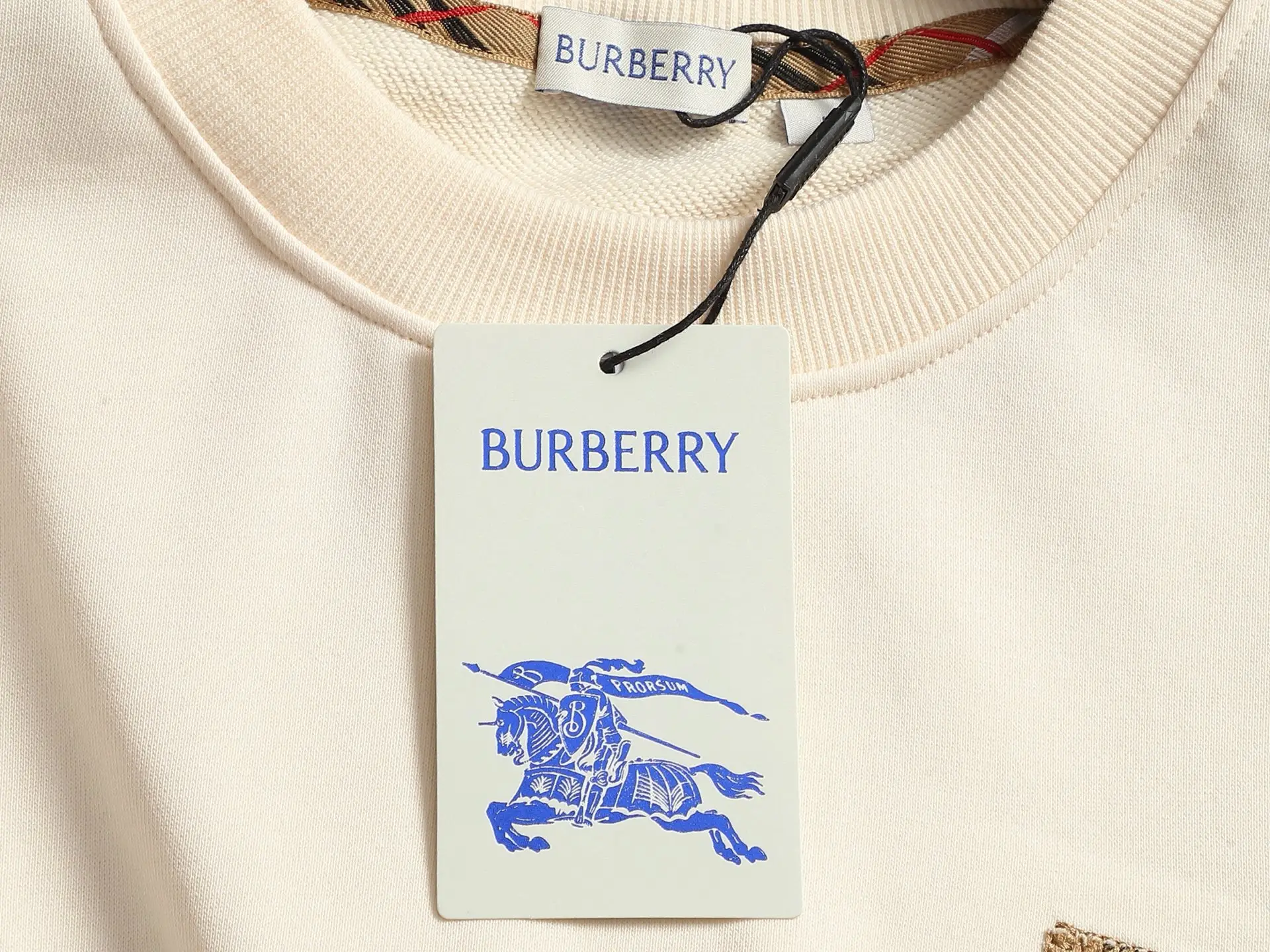 Vintage Check Patch Logo Sweatshirt D19020210 — view 6