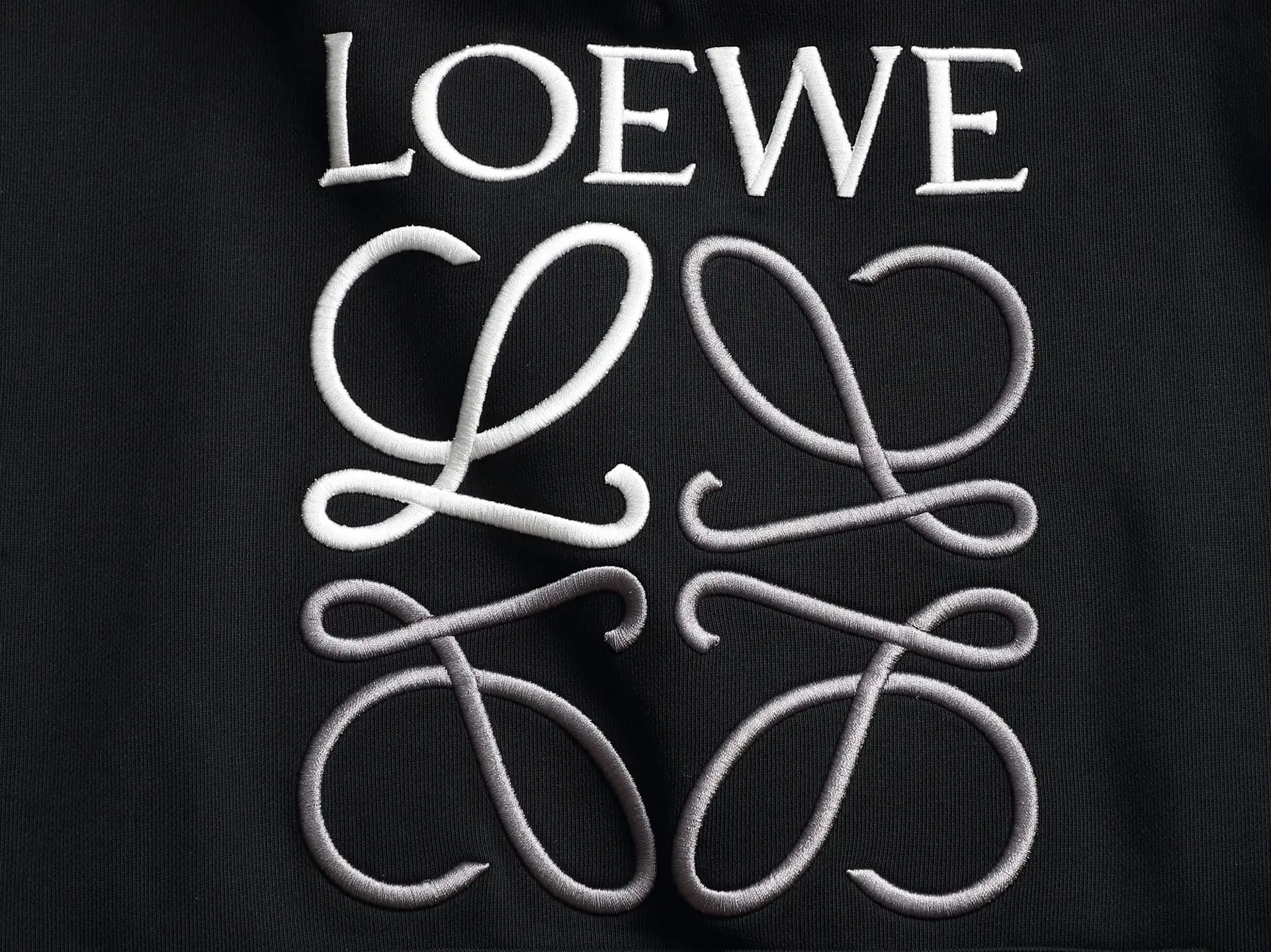 Anagram Embroidered Cotton-Blend Hoodie D19022002 — view 6