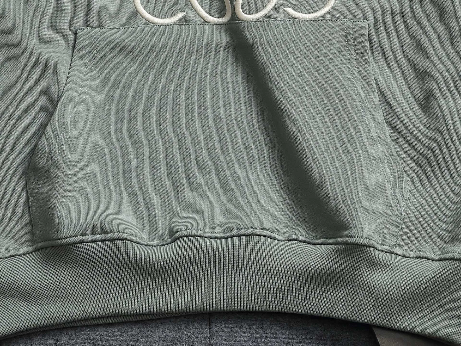Anagram Logo Embroidered Cotton Hoodie D19022000 — view 3