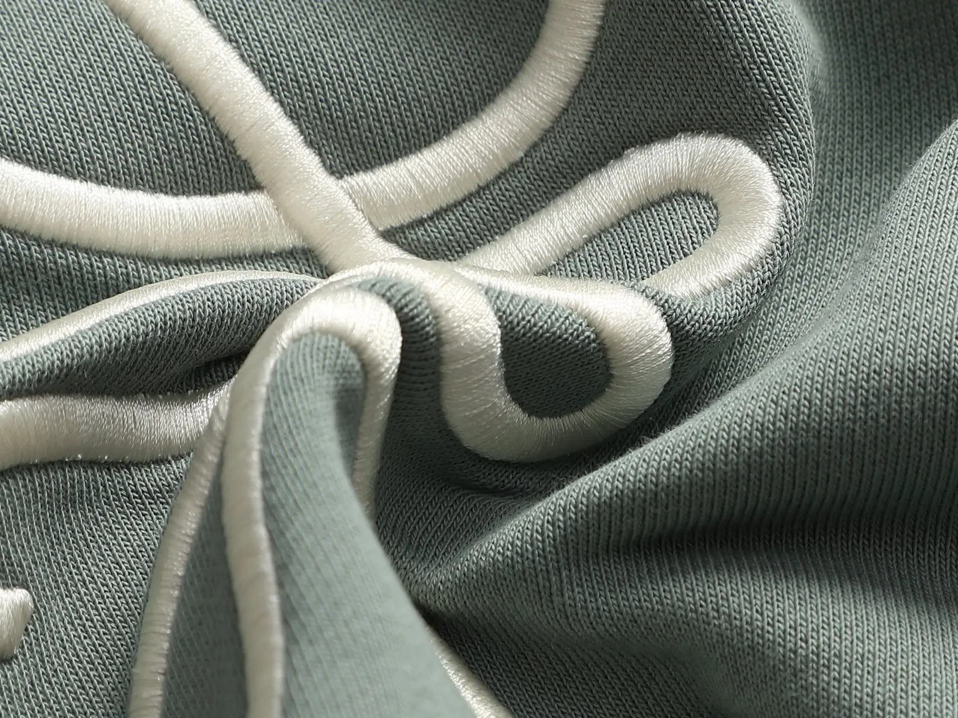 Anagram Logo Embroidered Cotton Hoodie D19022000 — view 9