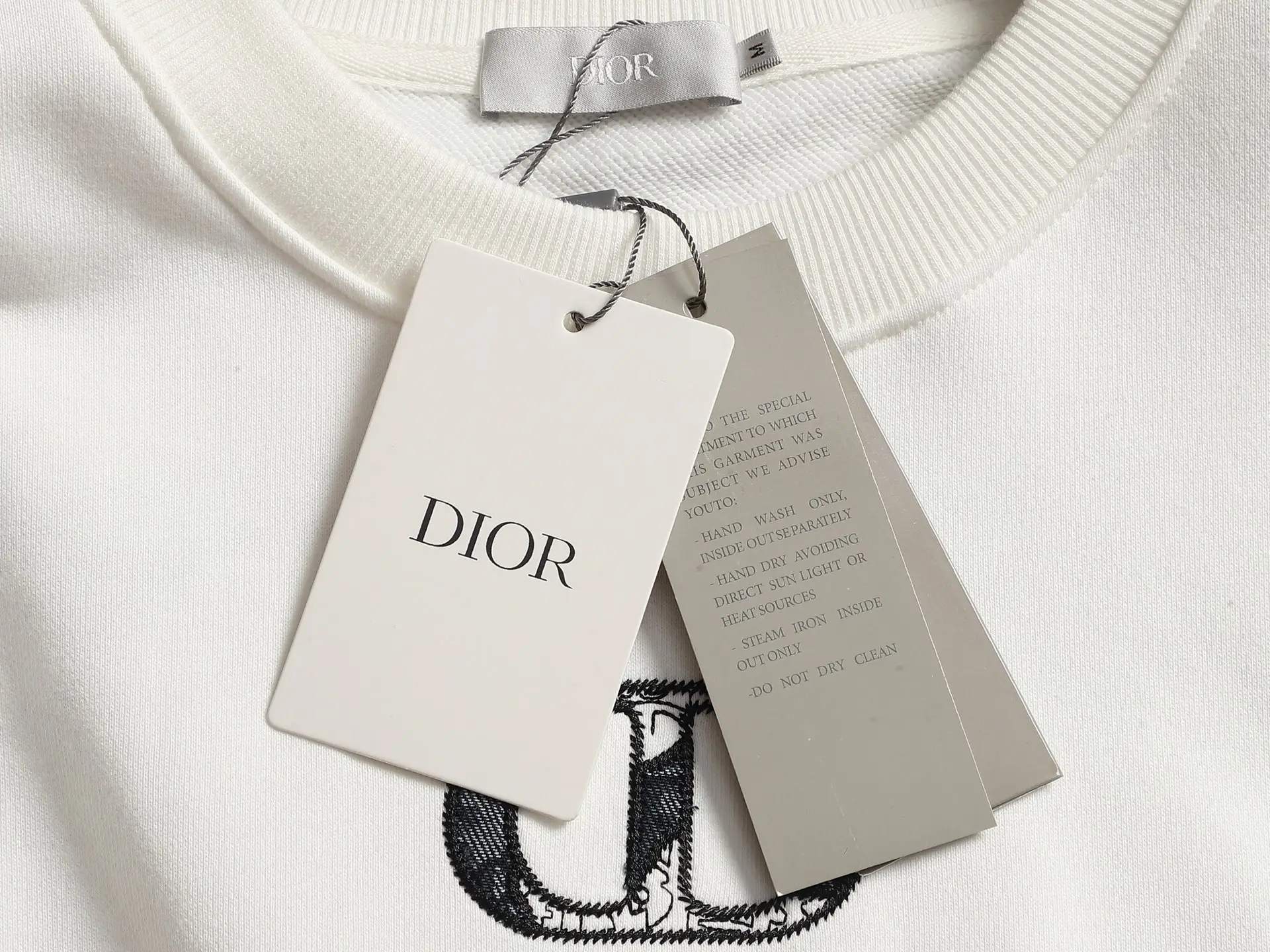CD Logo Embroidered Crew-Neck Sweatshirt D19020208 — view 5