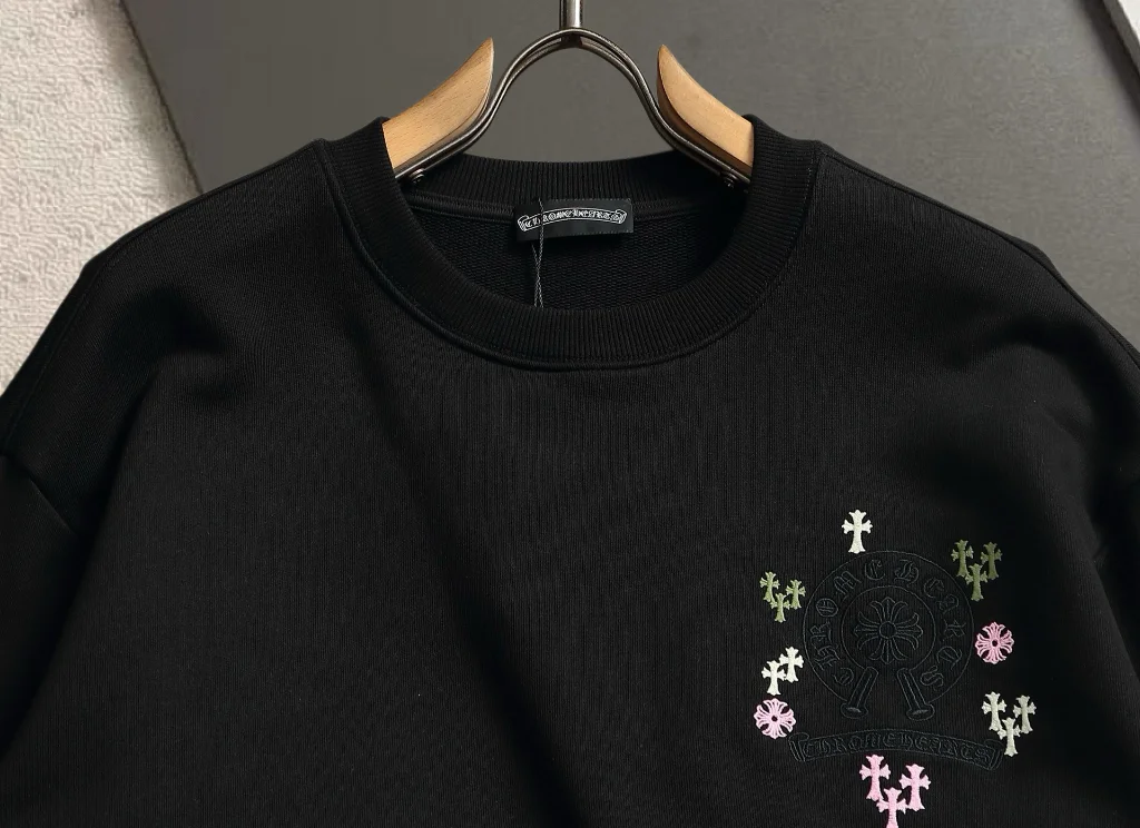 Embroidered Acid-Wash Cotton Sweatshirt D19020199 — view 4