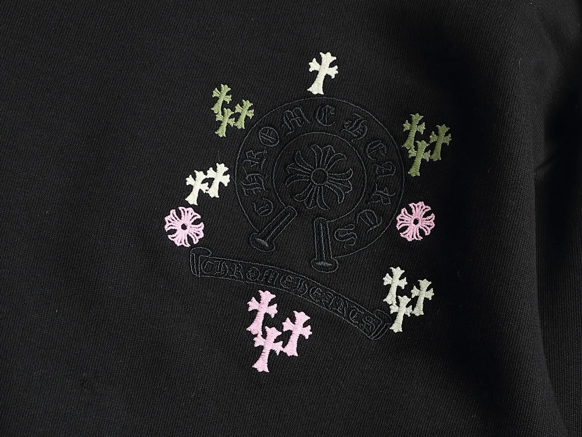 Embroidered Acid-Wash Cotton Sweatshirt D19020199 — view 5