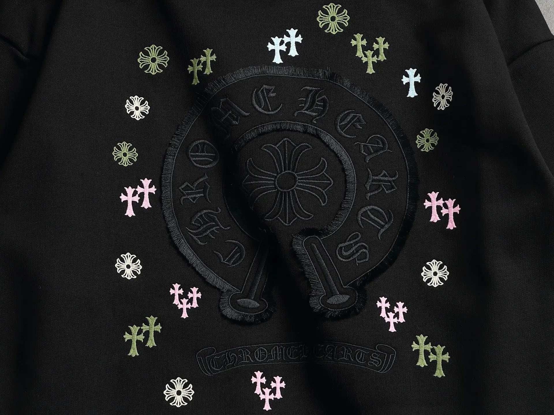 Embroidered Acid-Wash Cotton Sweatshirt D19020199 — view 8