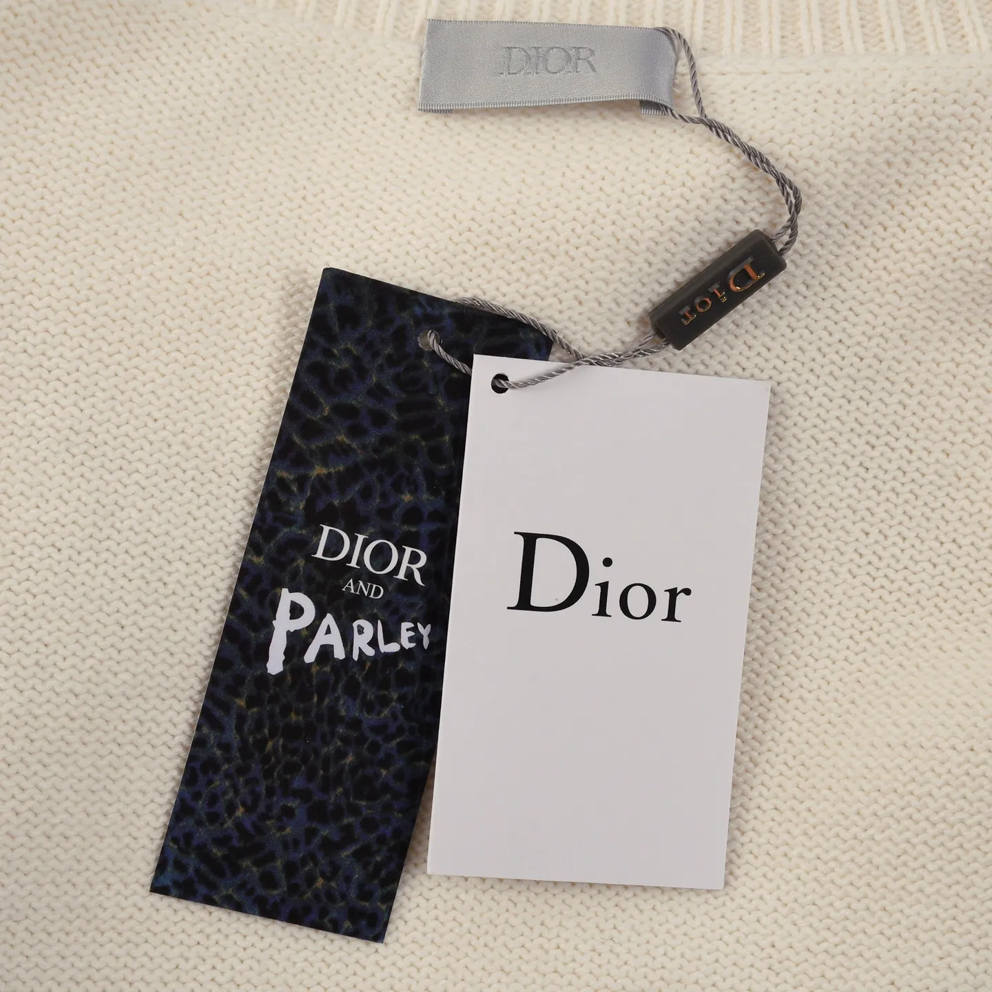 Dior Rope Logo Embroidered Knit Sweater D19020338 — view 7