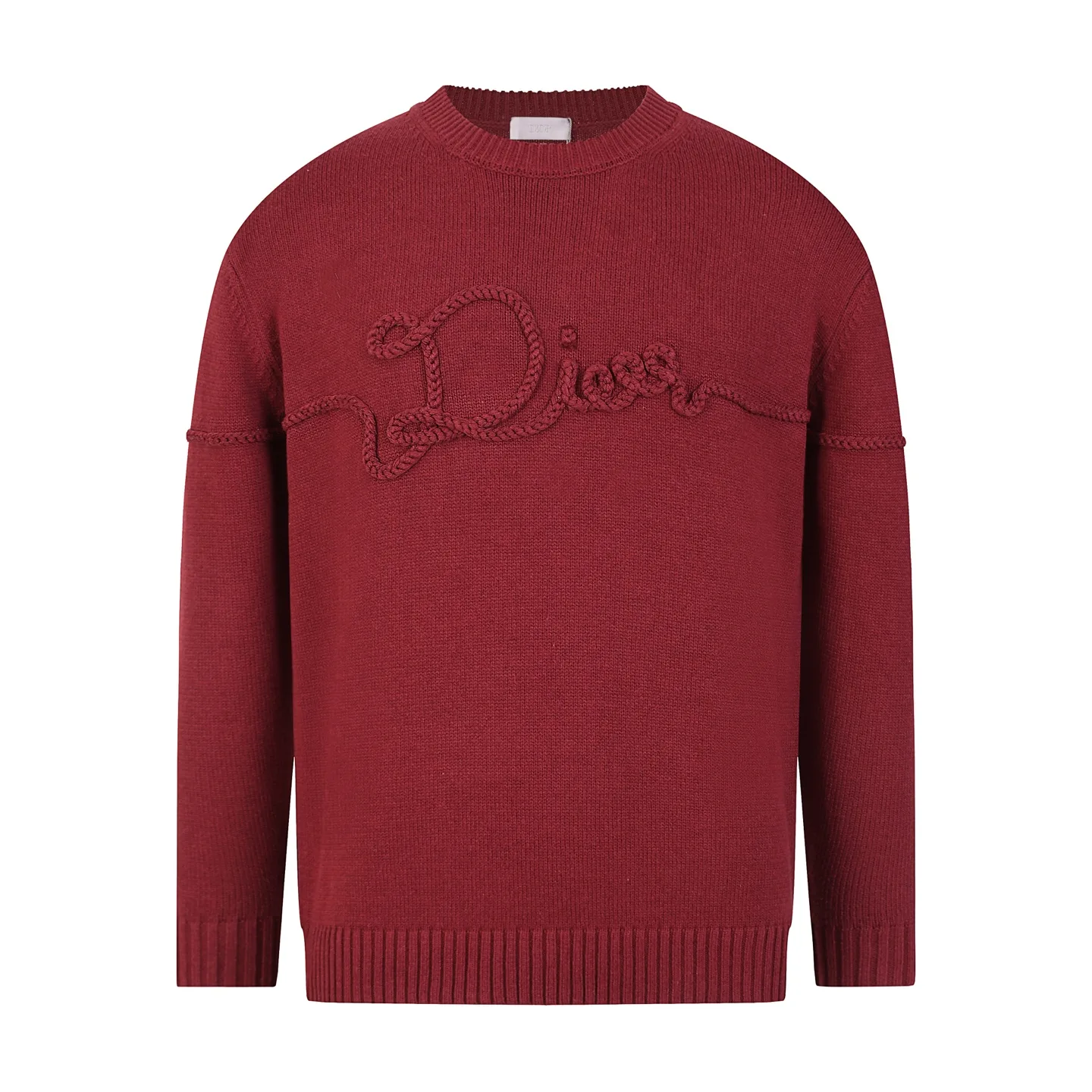 Embroidered Logo Crew-Neck Sweater D19020336