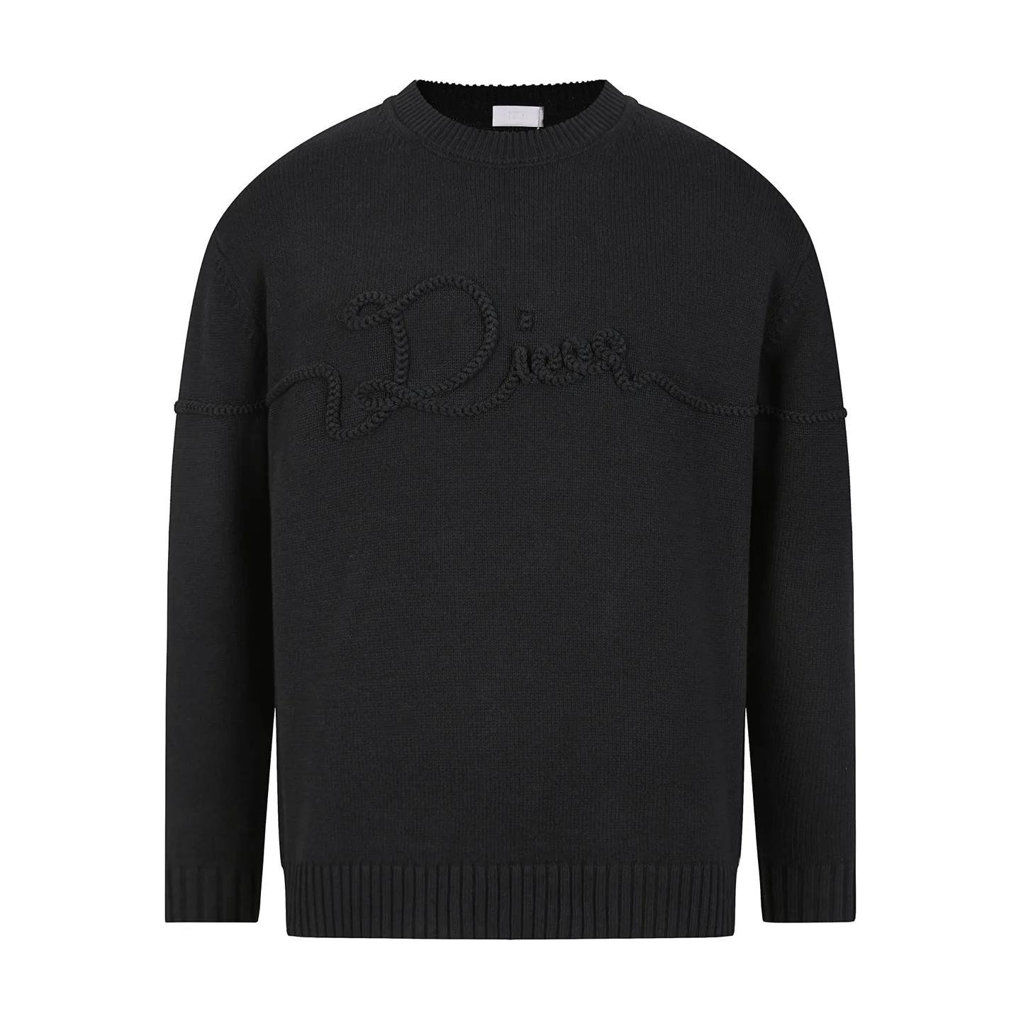 Embroidered Logo Crew-Neck Sweater D19020337