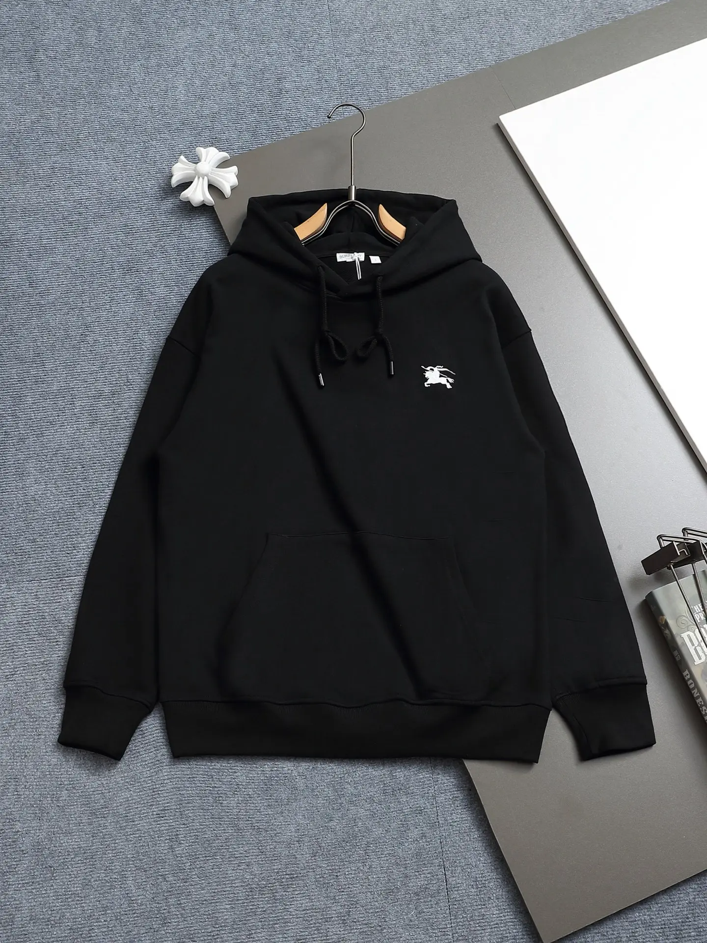 EKD Logo Embroidered Cotton Hoodie D19021981