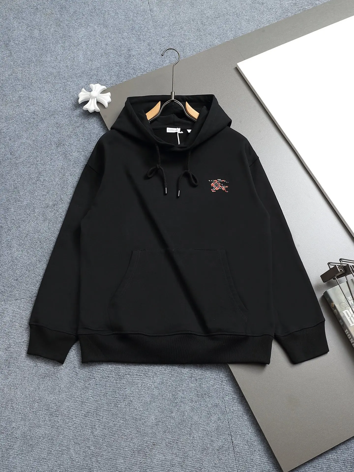 Logo Print Cotton-Blend Hoodie D19021979