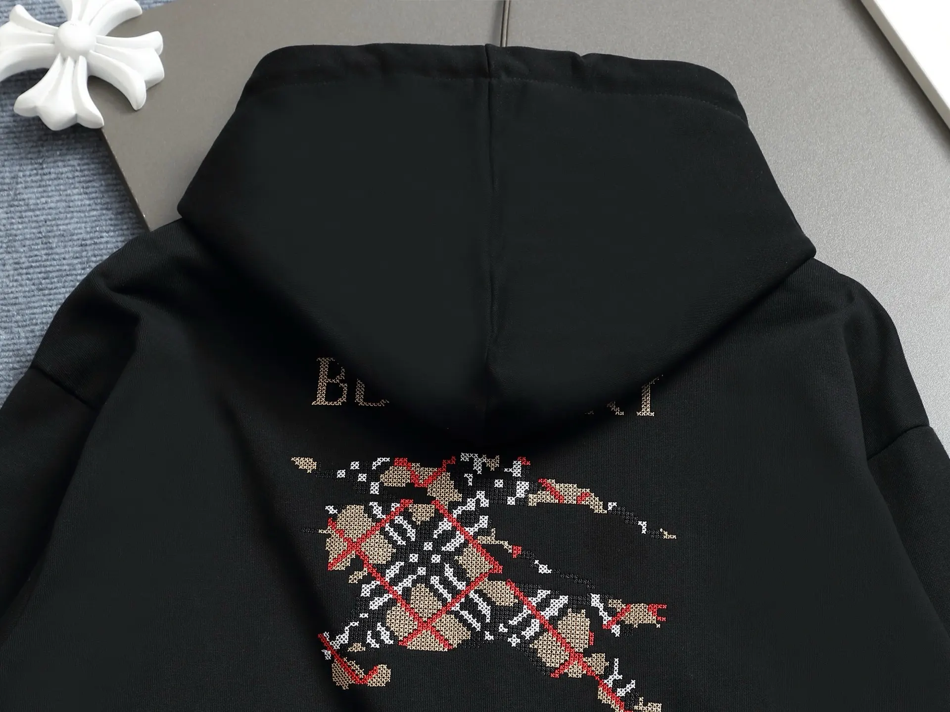 Logo Print Cotton-Blend Hoodie D19021979 — view 10