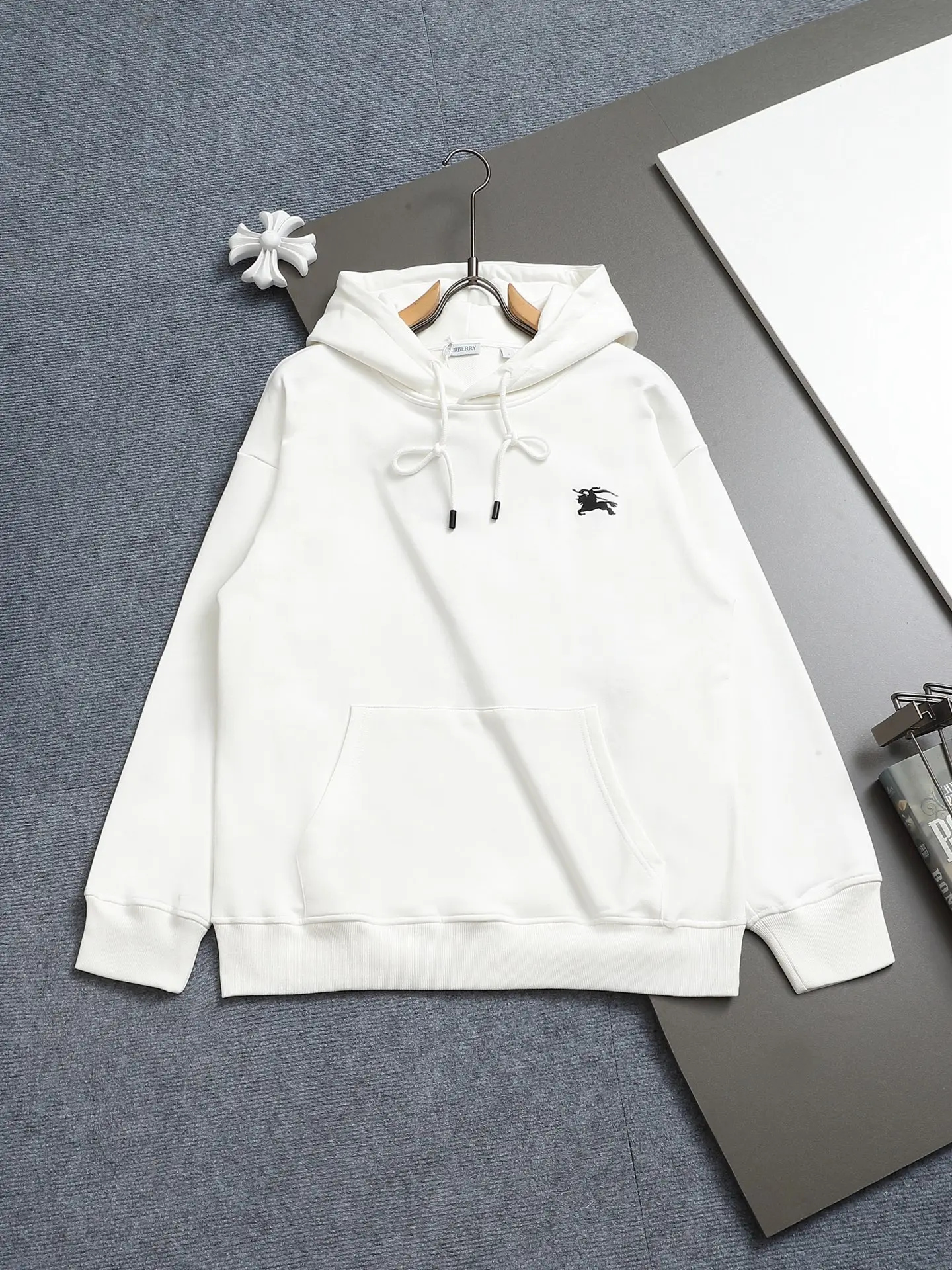 EKD Logo Embroidered Cotton Hoodie D19021980