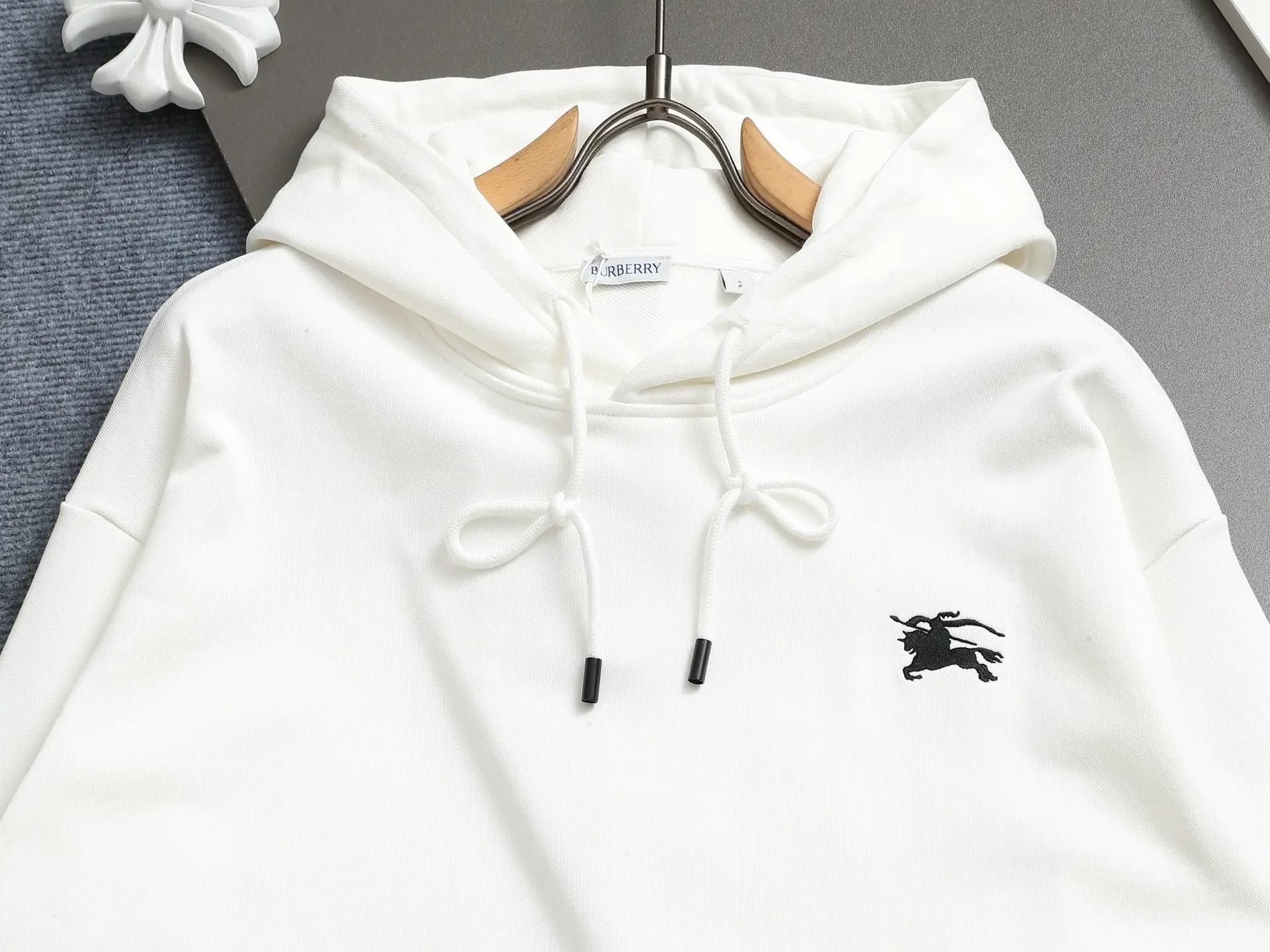 EKD Logo Embroidered Cotton Hoodie D19021980 — view 3