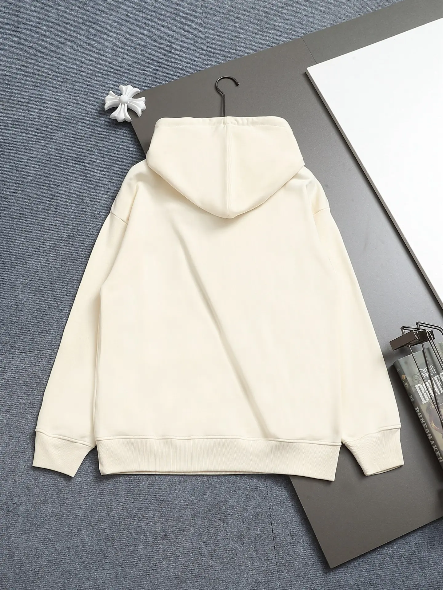 Logo Patch Cotton-Blend Hoodie D19021987 — view 2