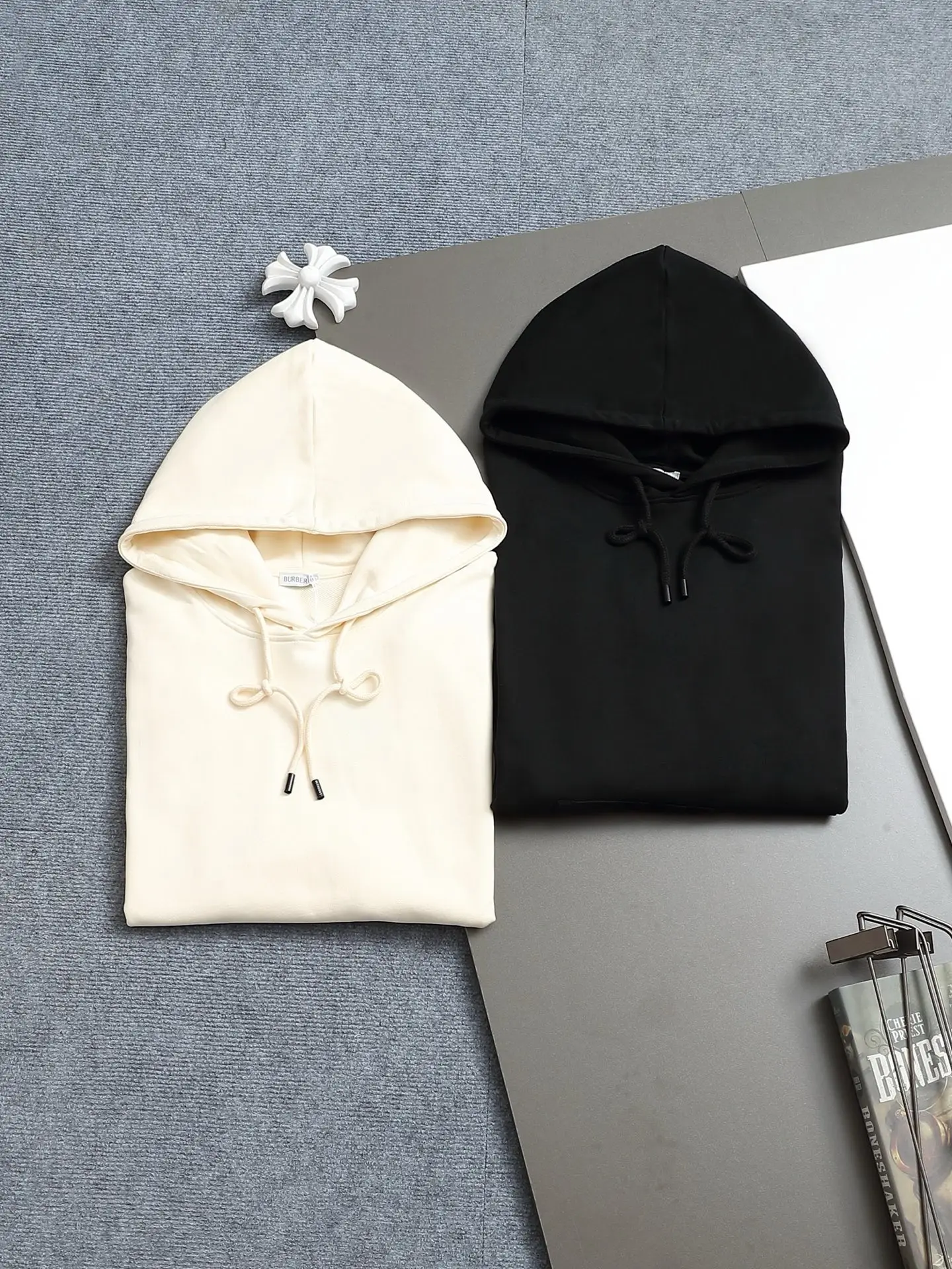 Logo Patch Cotton-Blend Hoodie D19021987 — view 11
