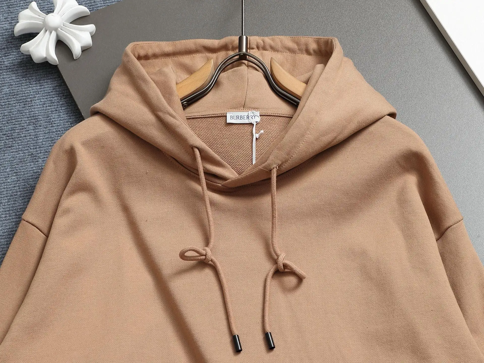 Logo Patch Cotton-Blend Hoodie D19021985 — view 3