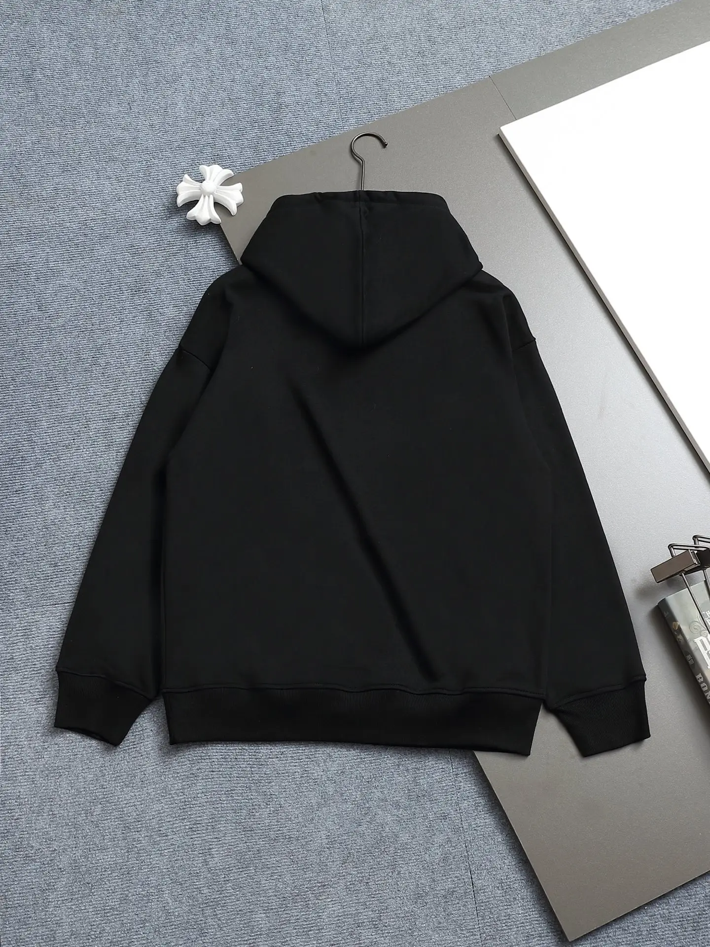 Logo Patch Cotton-Blend Hoodie D19021986 — view 2