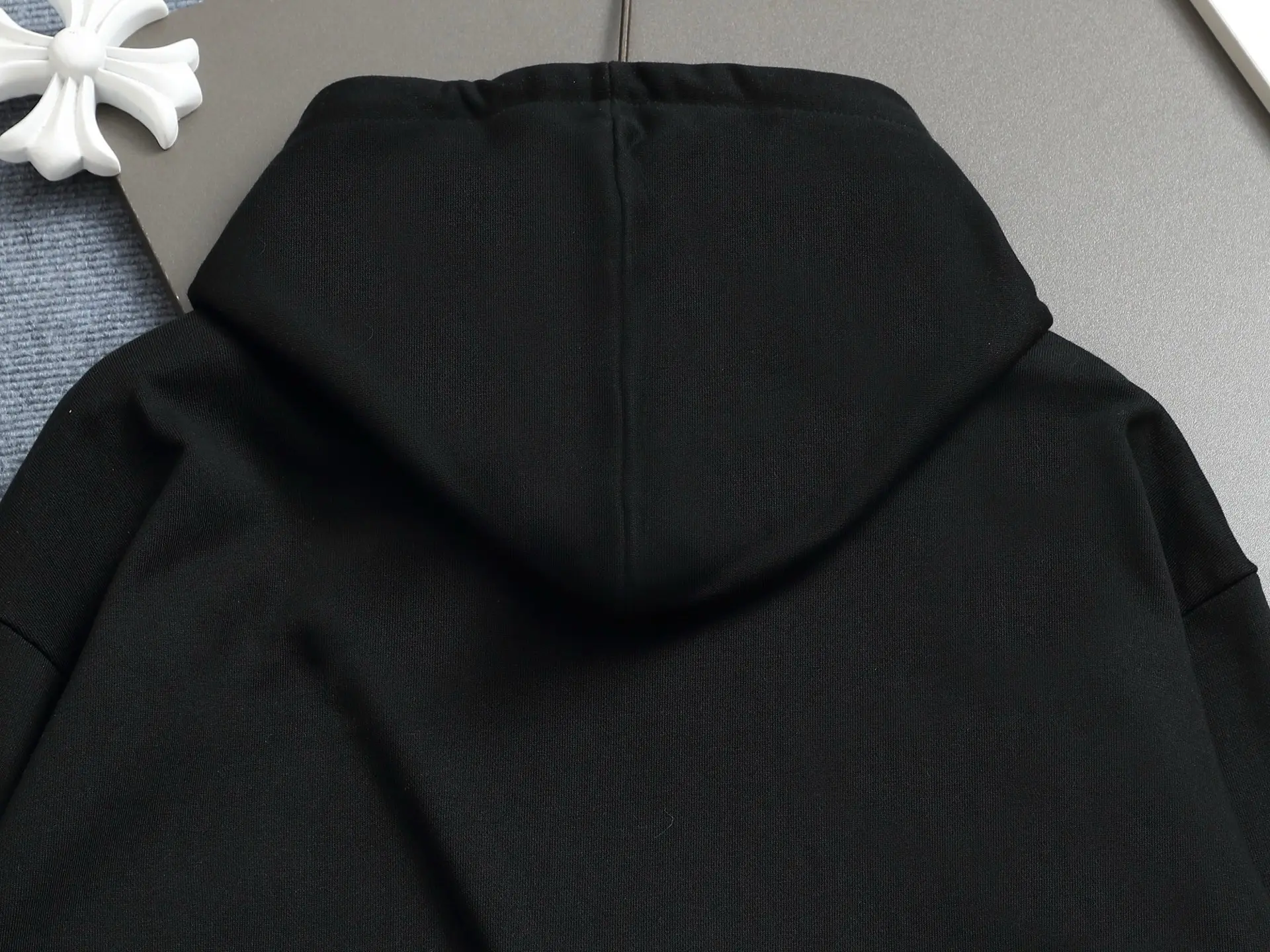 Logo Patch Cotton-Blend Hoodie D19021986 — view 10