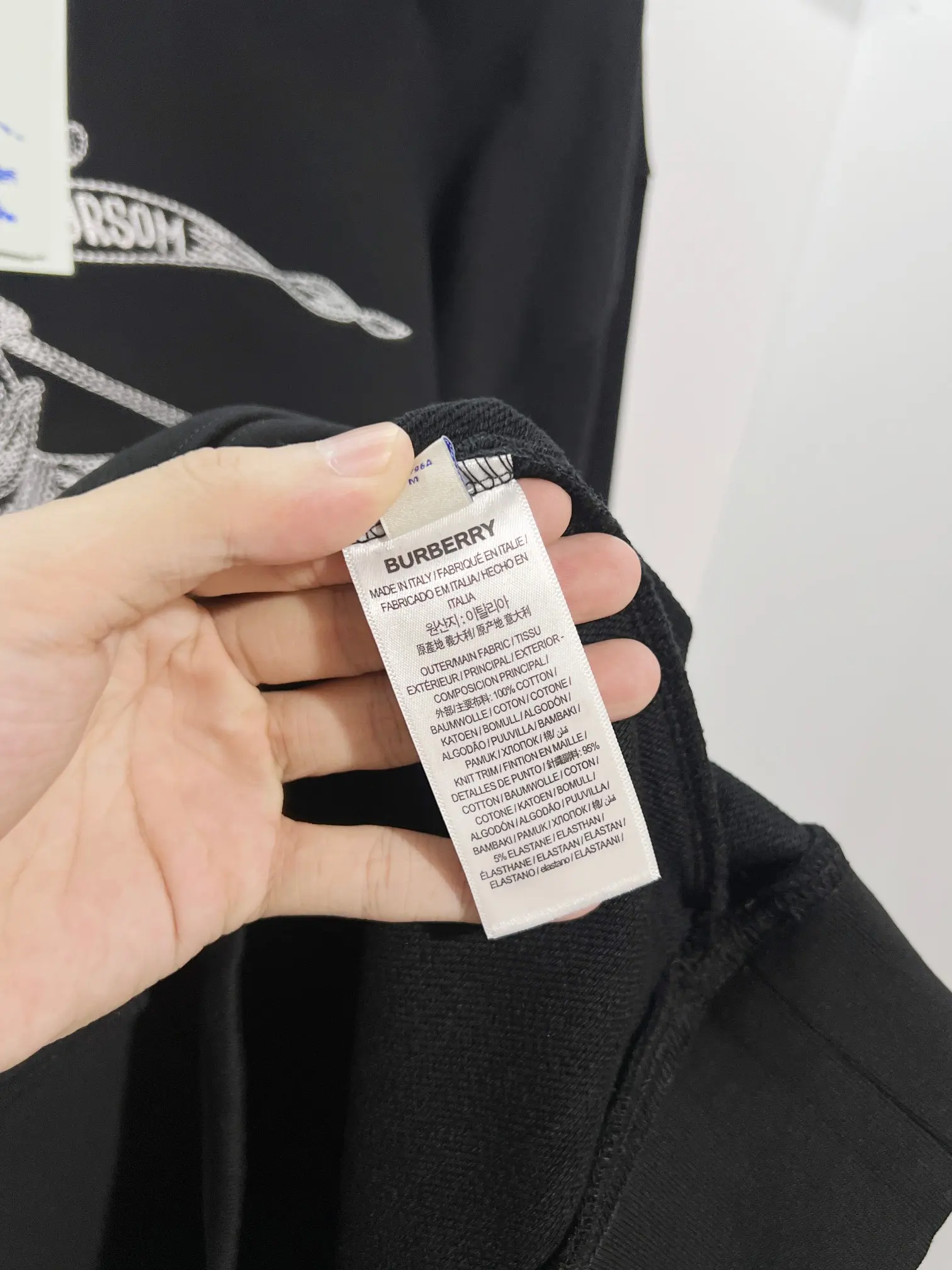 Embroidered Equestrian Knight Crew-Neck Sweatshirt D19022878 — view 9