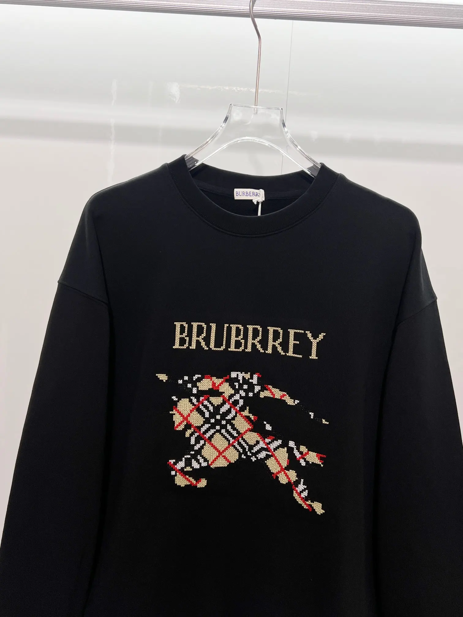 Embroidered Equestrian Knight Logo Sweatshirt D19022866 — view 3