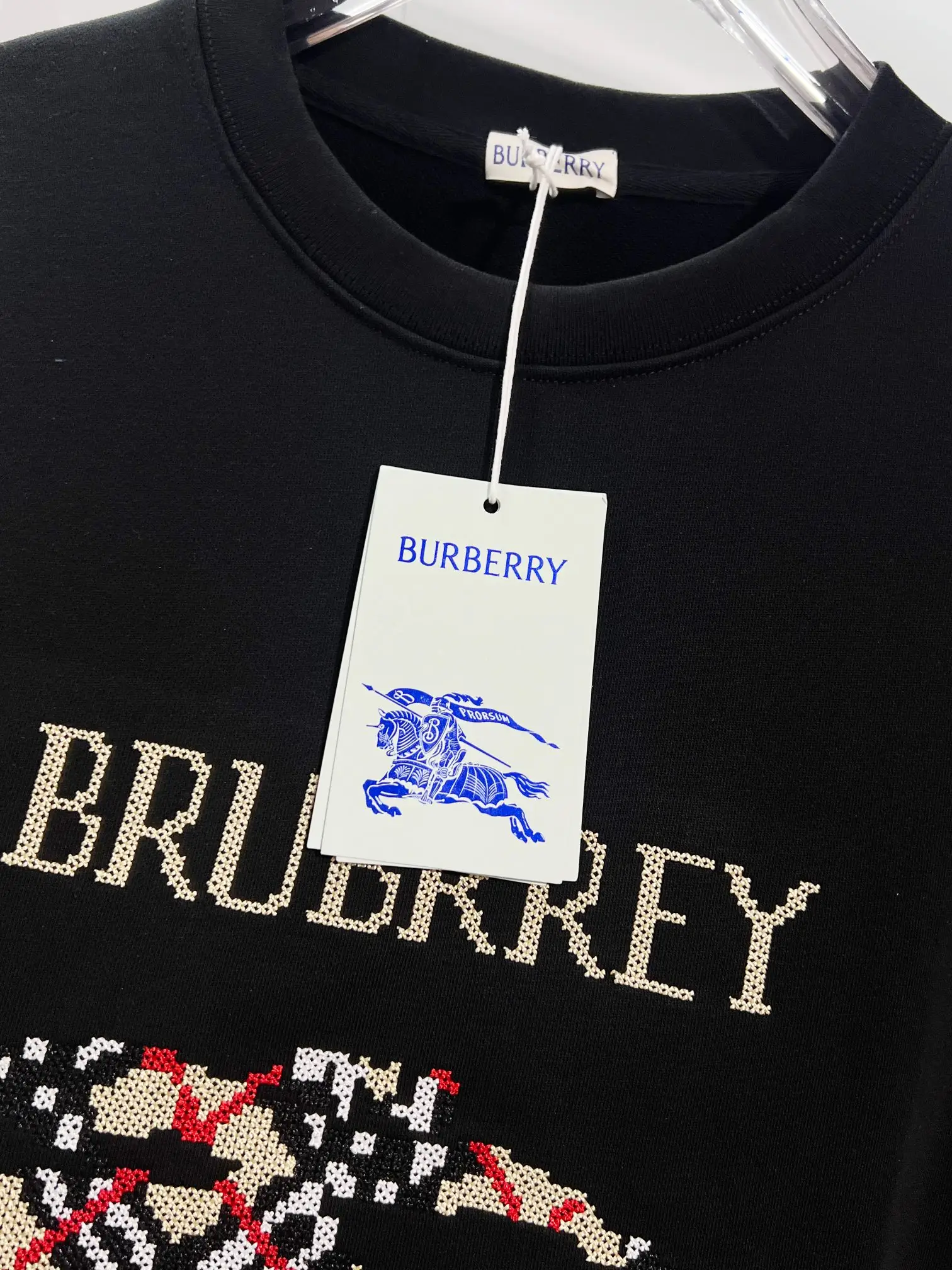 Embroidered Equestrian Knight Logo Sweatshirt D19022866 — view 5