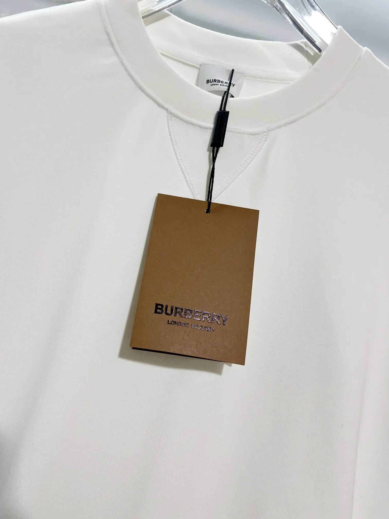 Check-Panel Cotton-Jersey Sweatshirt D19022871 — view 6